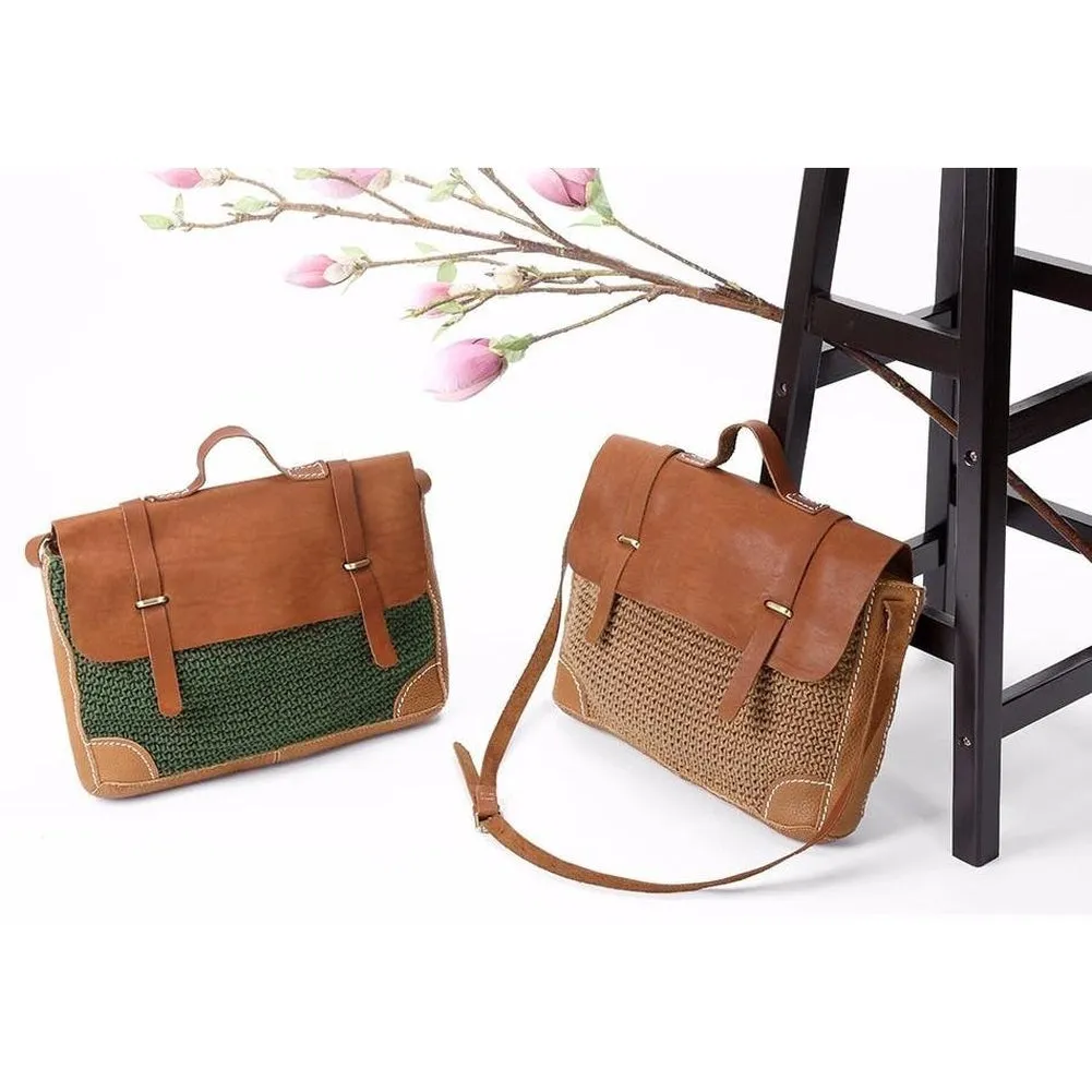 Messenger / Crossbody Bag  <br>Genuine-Leather