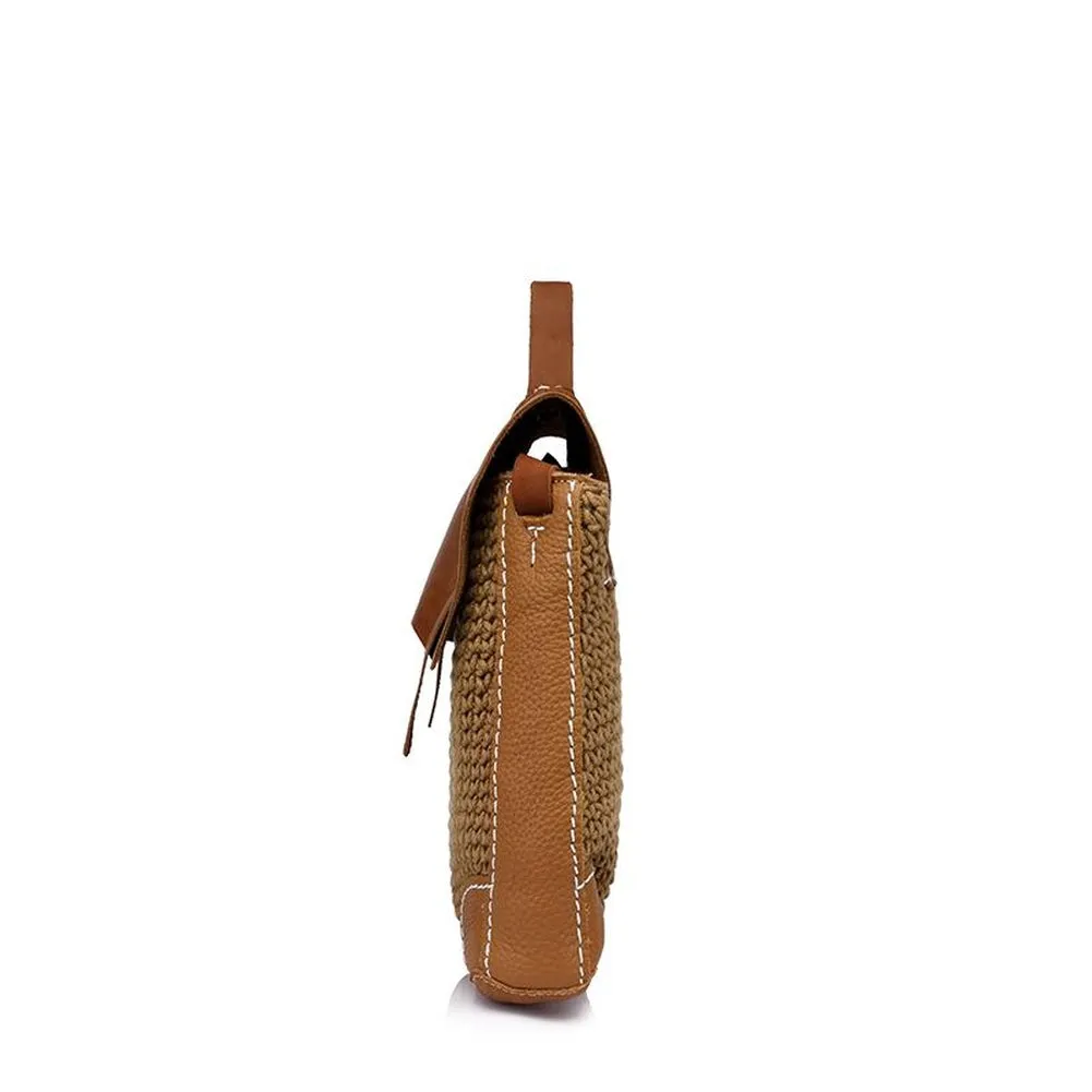 Messenger / Crossbody Bag  <br>Genuine-Leather
