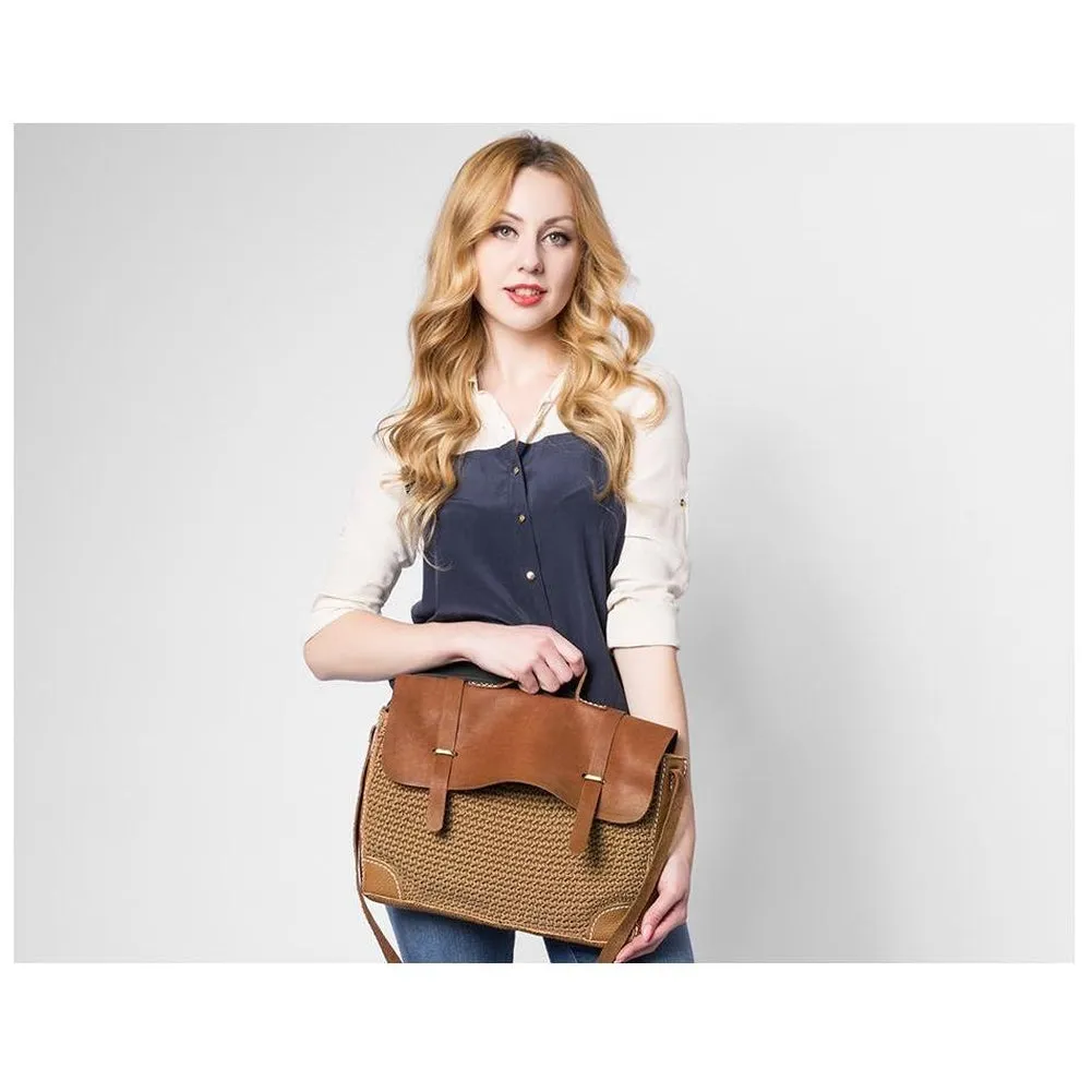 Messenger / Crossbody Bag  <br>Genuine-Leather