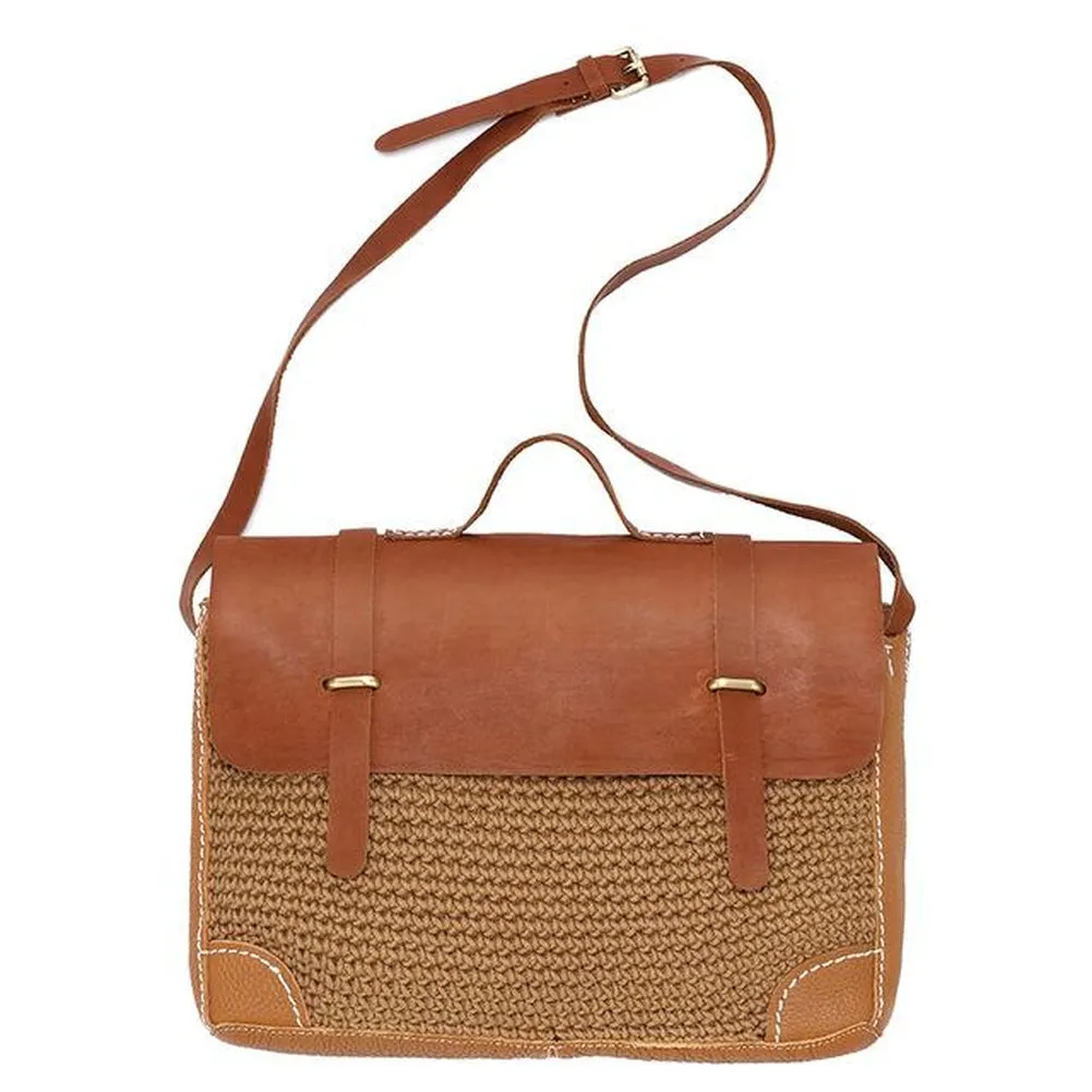 Messenger / Crossbody Bag  <br>Genuine-Leather