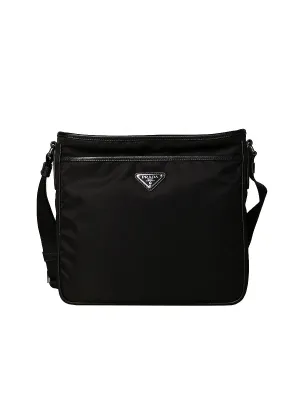 Messenger Nylon Bag in Black