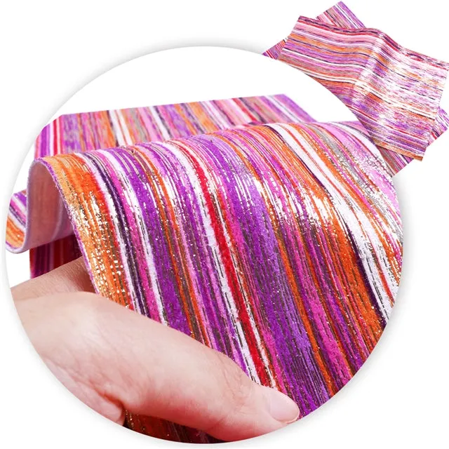 Metallic Threads ~ Rainbow Stripes ~ Forest Fruits