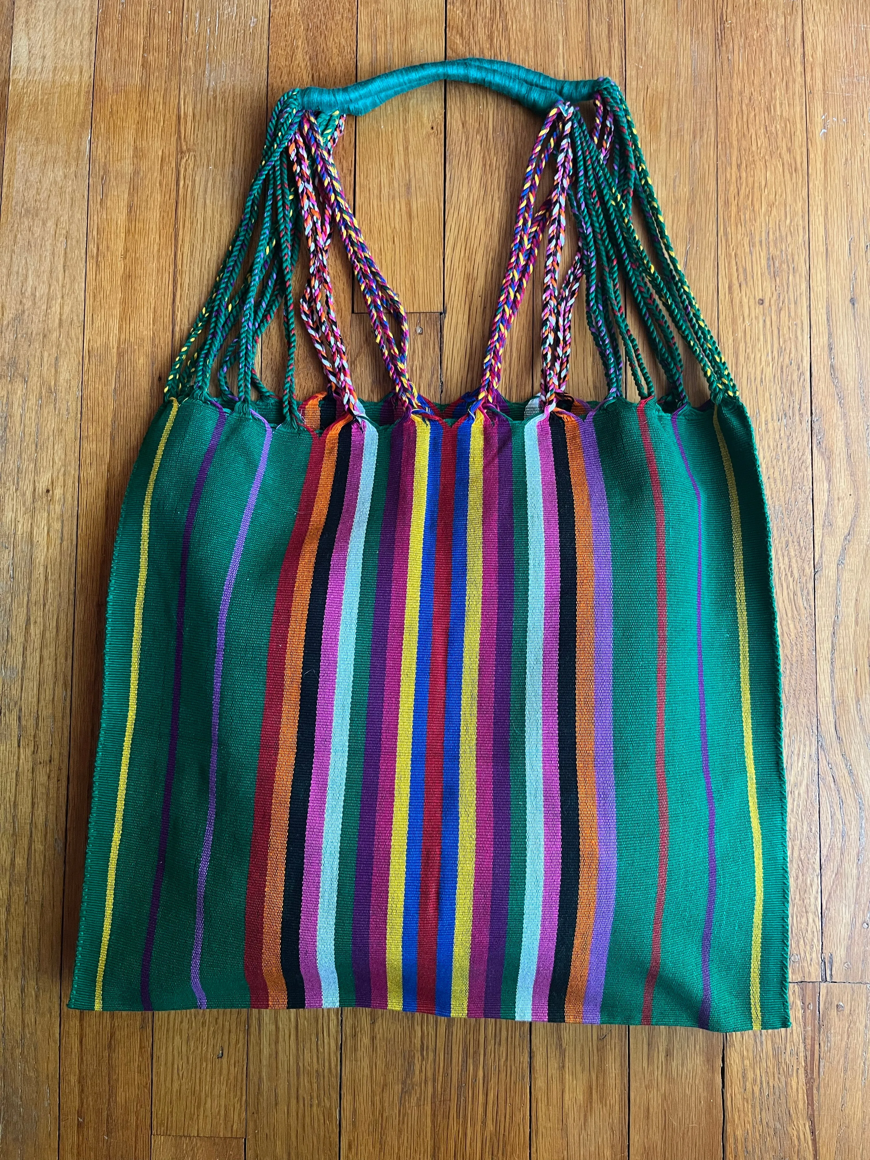 Mexican Market Bags: Striped Hand Loomed Cotton