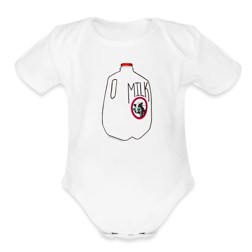 Milk Organic Short Sleeve Baby Onesie