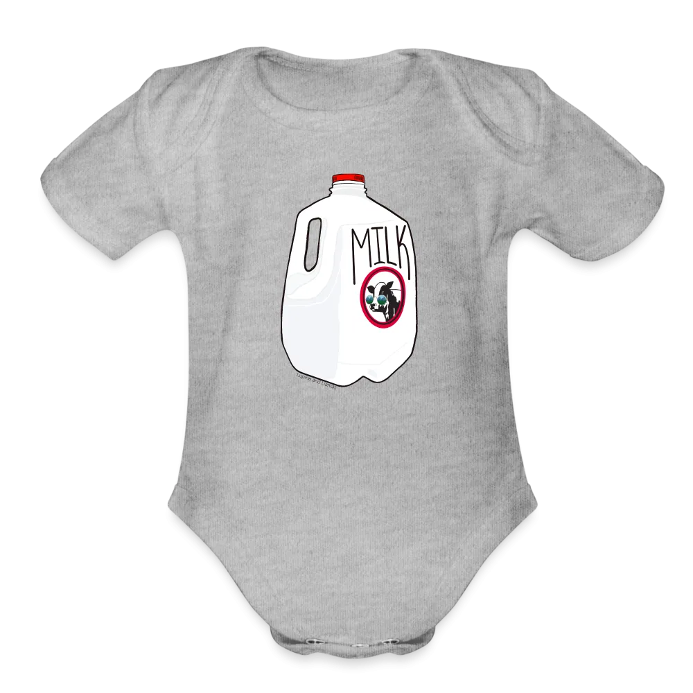 Milk Organic Short Sleeve Baby Onesie
