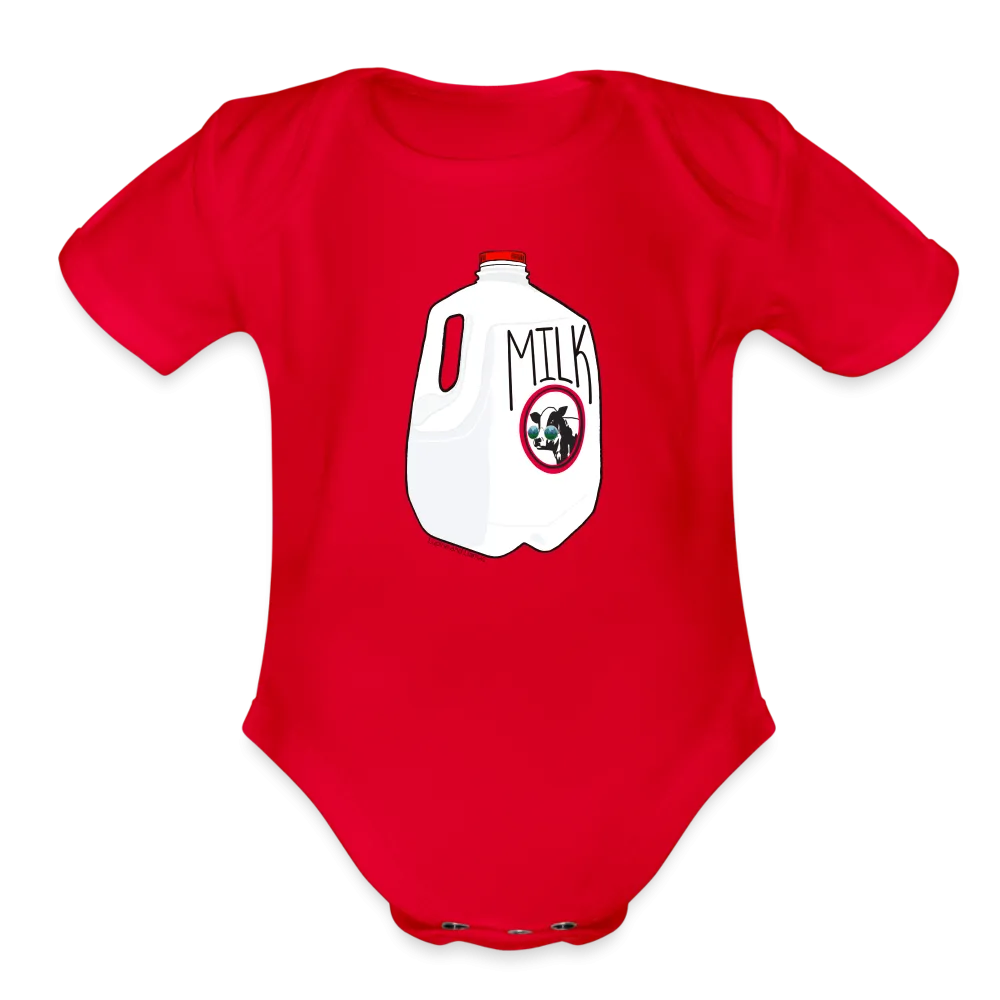 Milk Organic Short Sleeve Baby Onesie