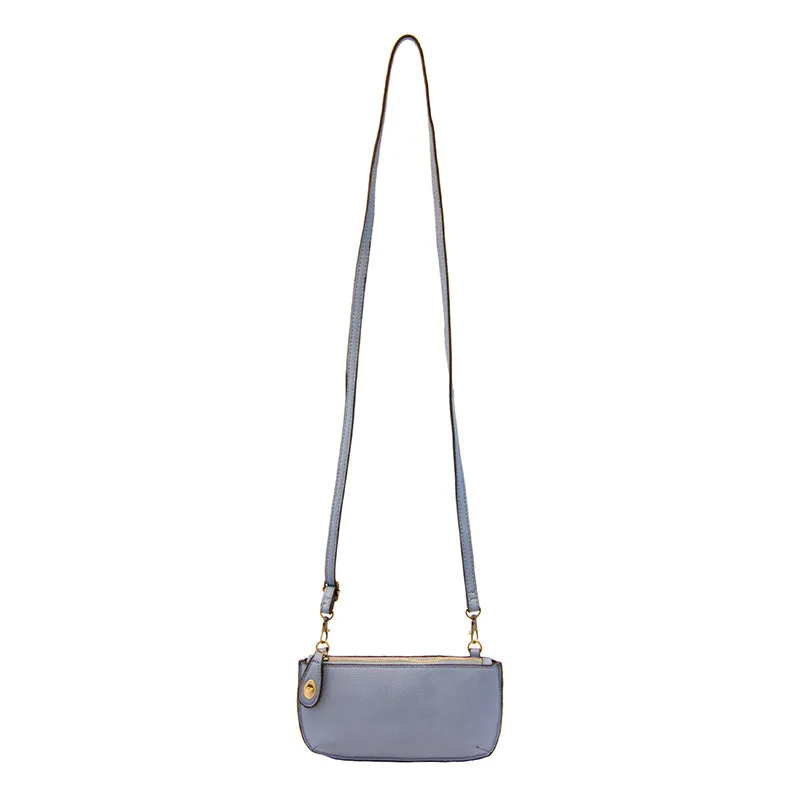 Mini Crossbody Wristlet Clutch in Chambray
