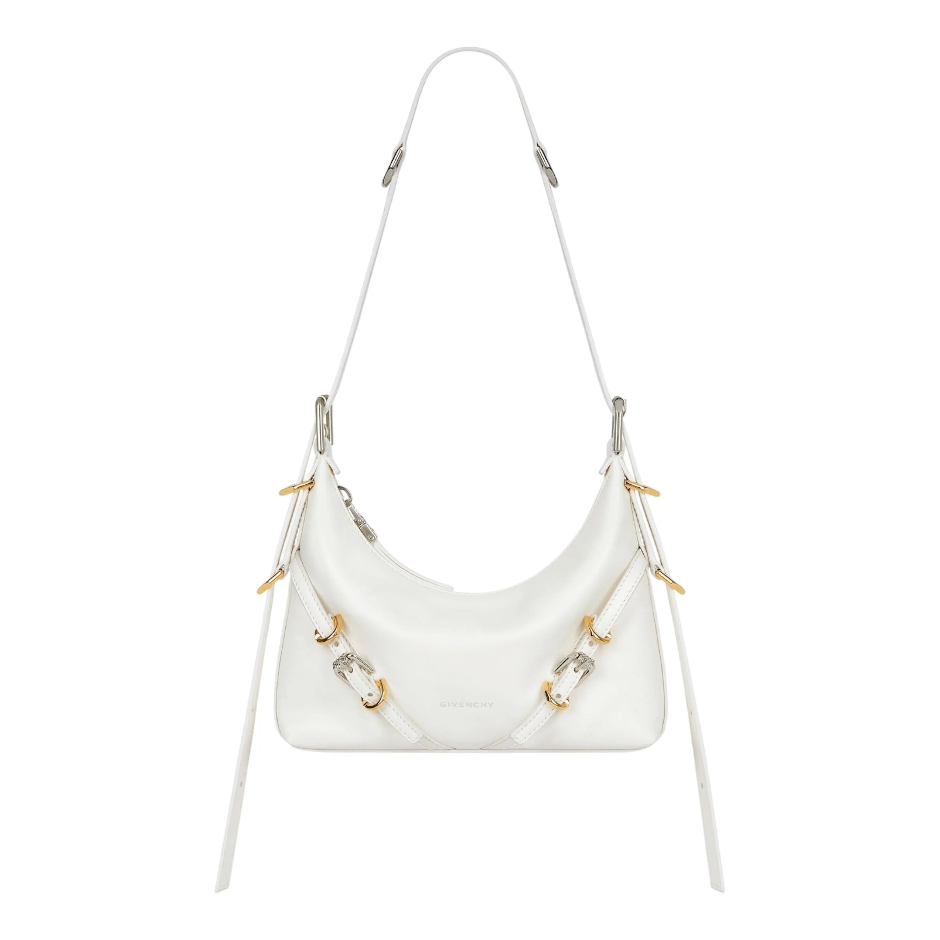 Mini Voyou bag in satin with strass and leather