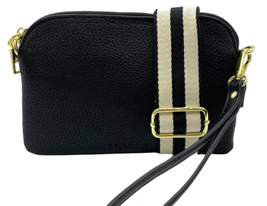 MISSY HUGO CROSS BODY BAG BLACK