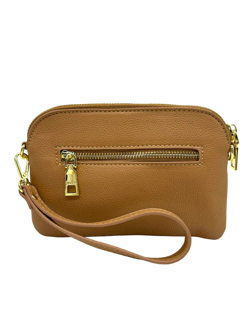 MISSY HUGO CROSS BODY BAG| CARAMEL