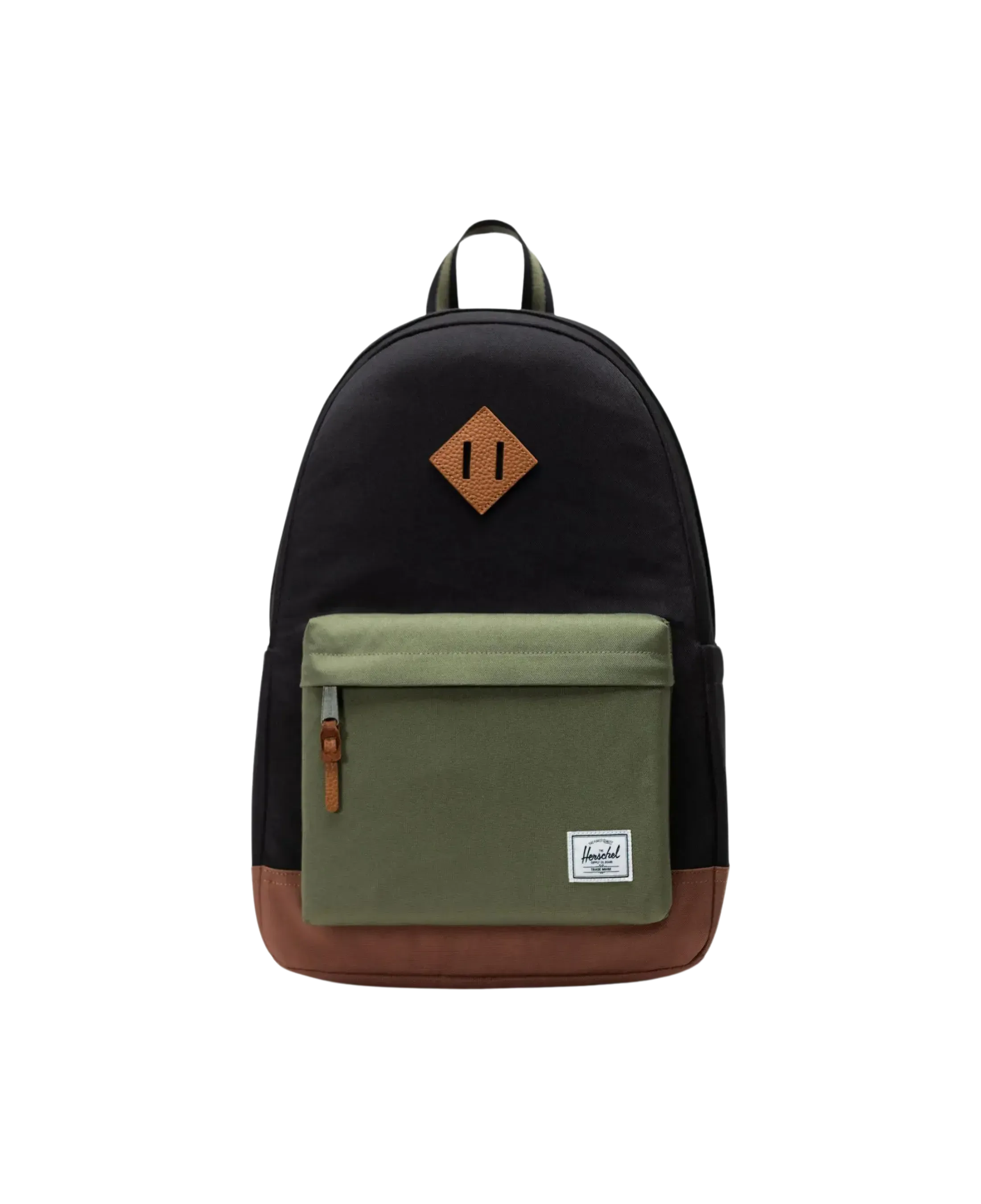 Mochila HERSCHEL Heritage™ Backpack 24L Black Four Leaf Clover Saddle Brown