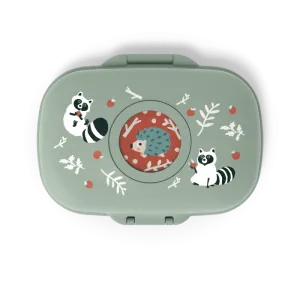 Monbento Gram Snack Box-Green Raccoon Green Raccoon