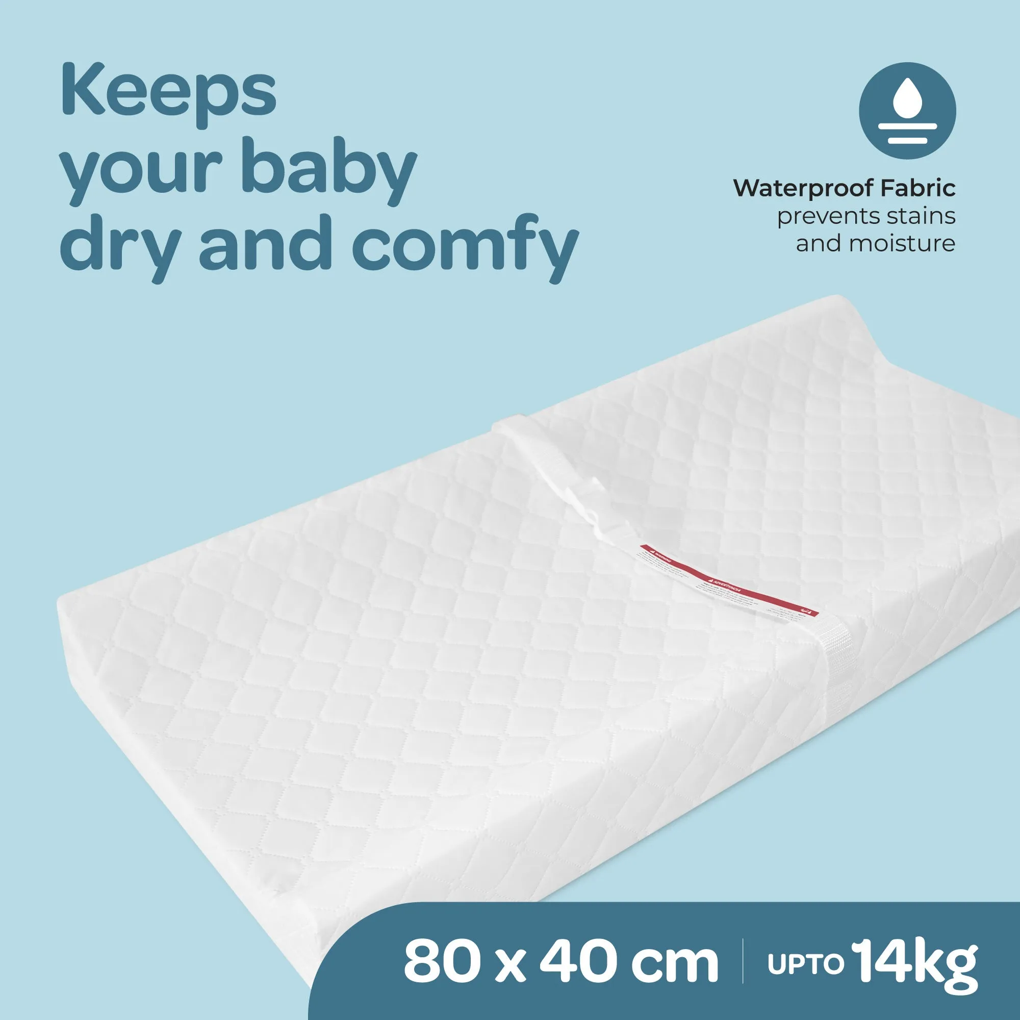 Moon -  4-Sided Water Proof Diaper  - White