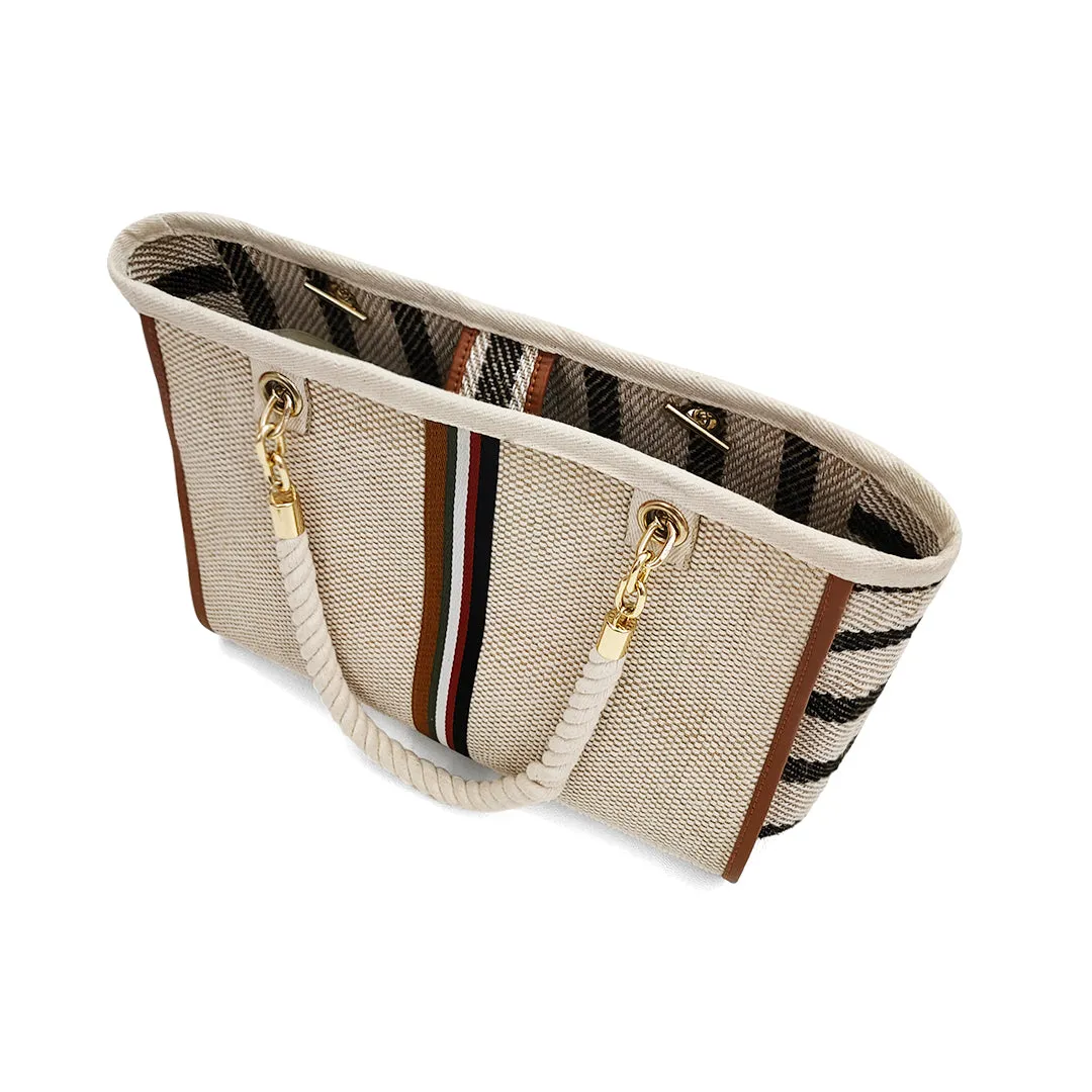 Morocco Summer Tote Bag with Cotton Cord Handle