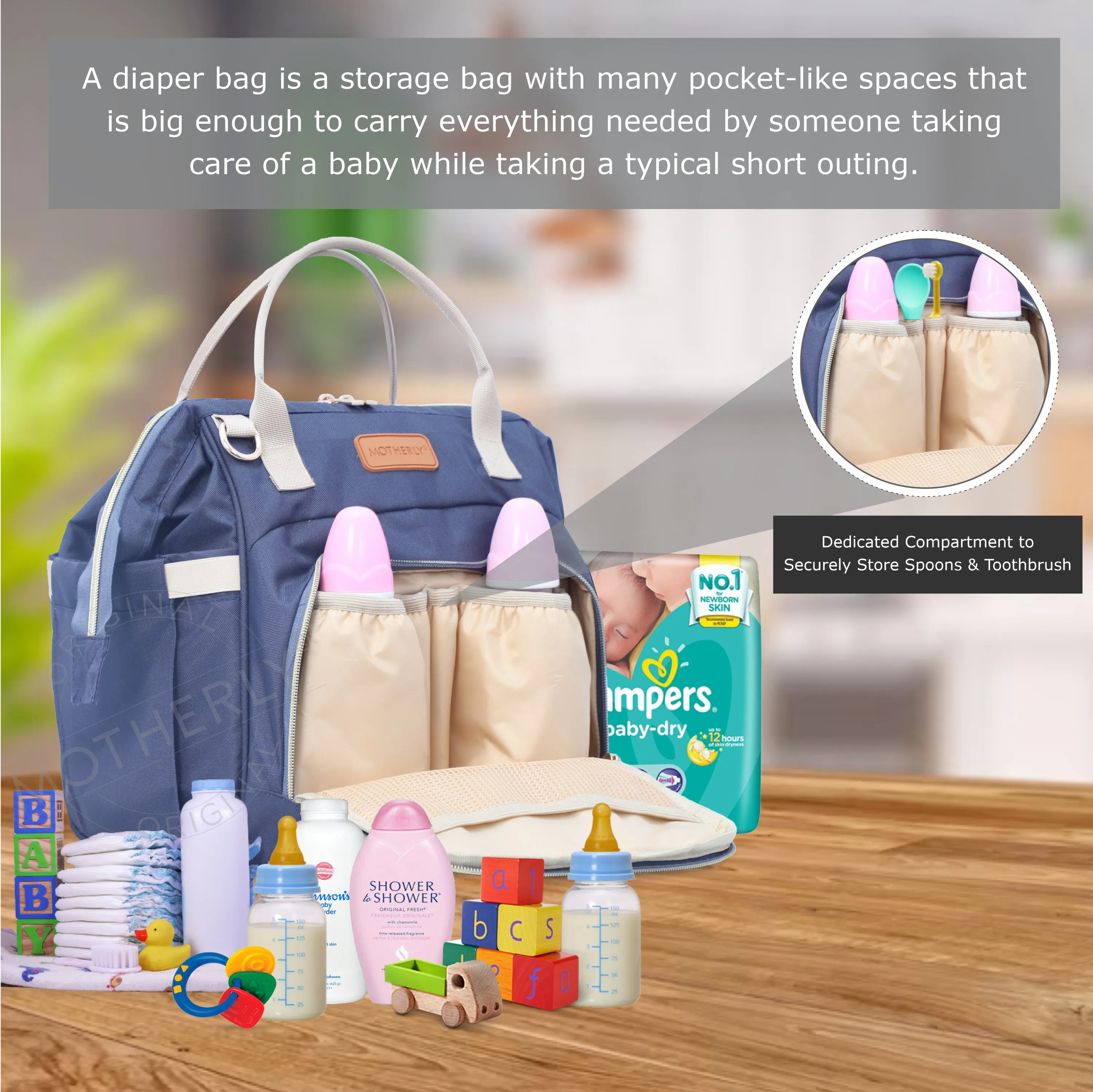 Motherly Multipurpose Baby Utility Bag for Tools and Equipment