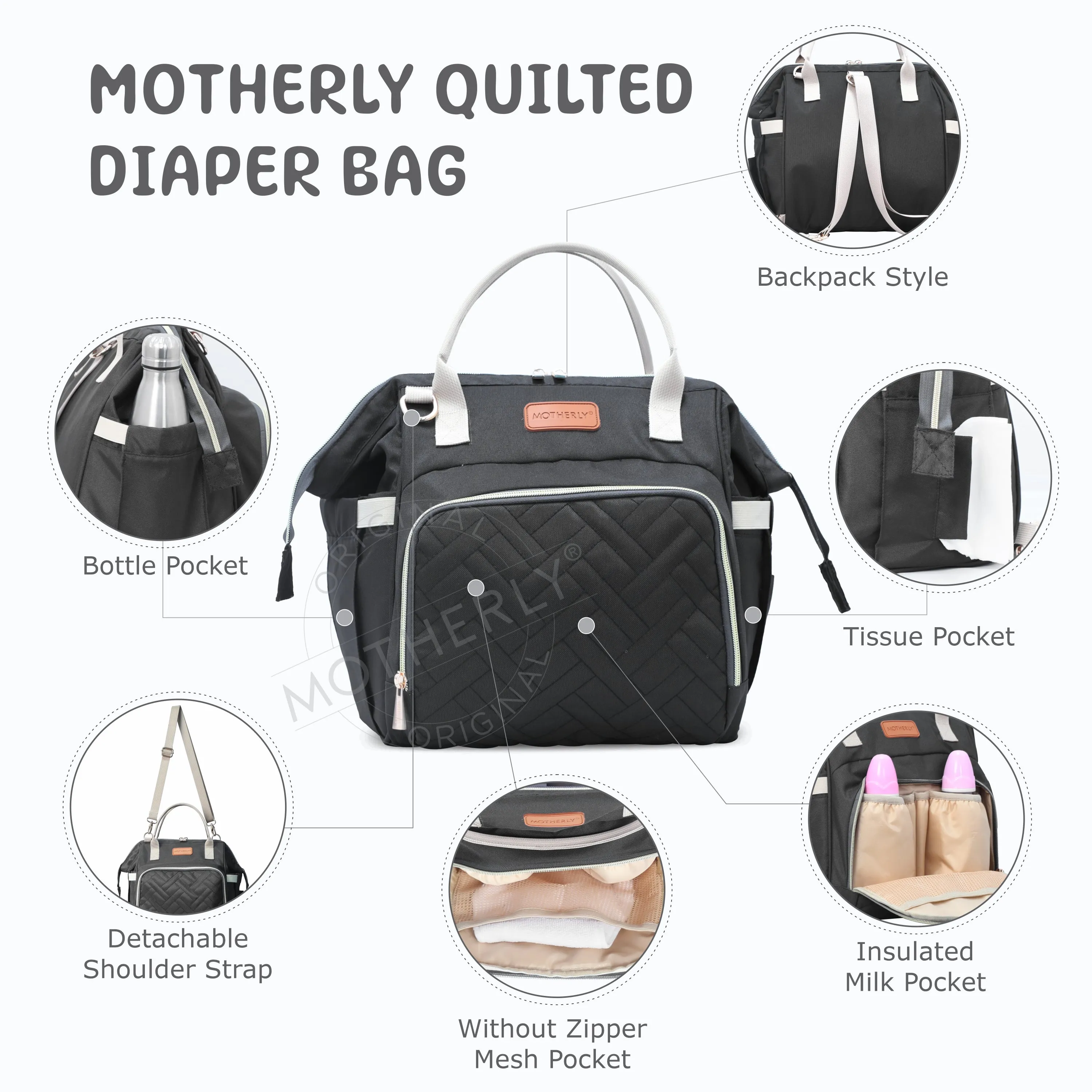 Motherly Multipurpose Baby Utility Bag for Tools and Equipment
