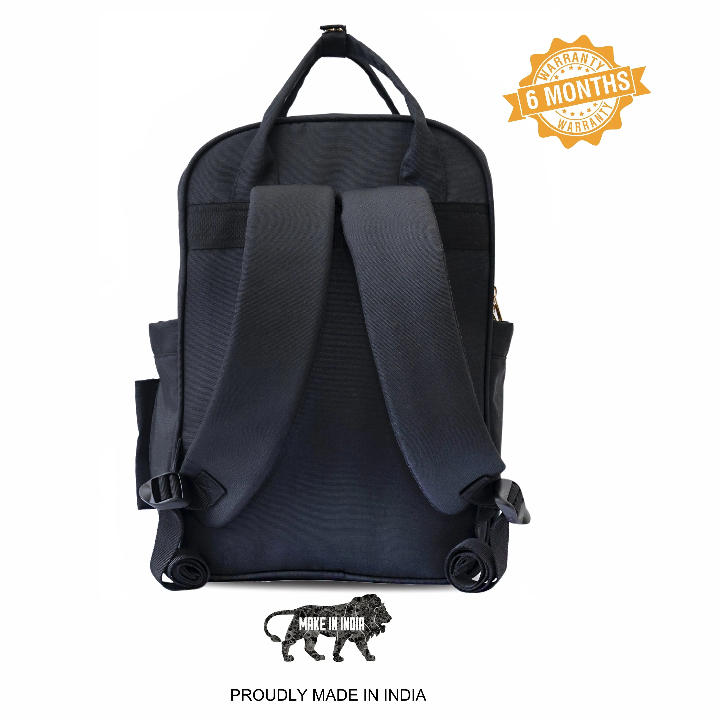 Motherly Solid Diaper Bag for Mothers for Travel, Maternity Bag for Newborn Baby, Mothers Travelling Bag, Multiple Pocket Water Resistant Baby Bag, Hospital Bag for moms (Black)