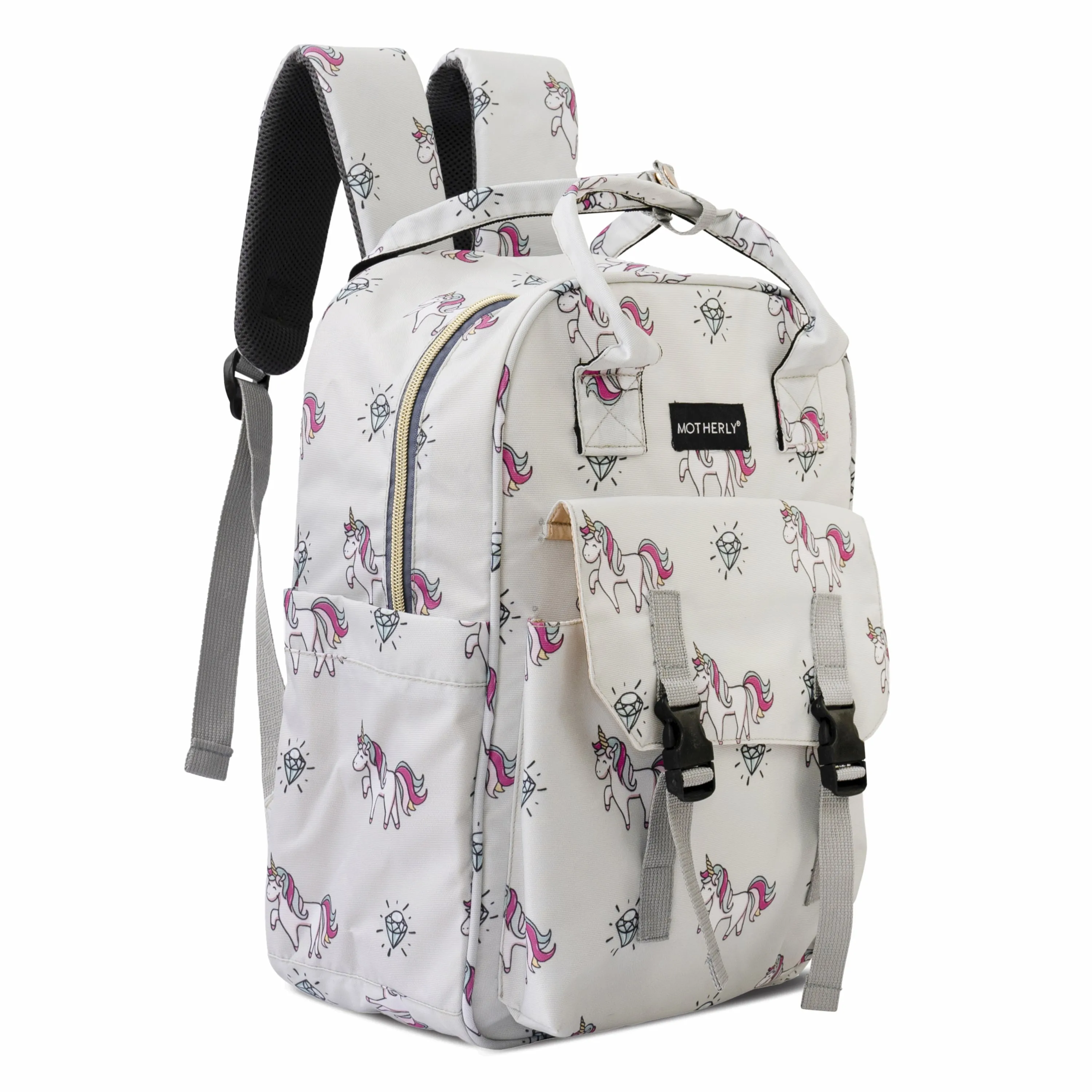 Motherly Solid Diaper Bag for Mothers for Travel, Maternity Bag for Newborn Baby, Mothers Travelling Bag, Multiple Pocket Water Resistant Baby Bag, Hospital Bag for moms (Black)