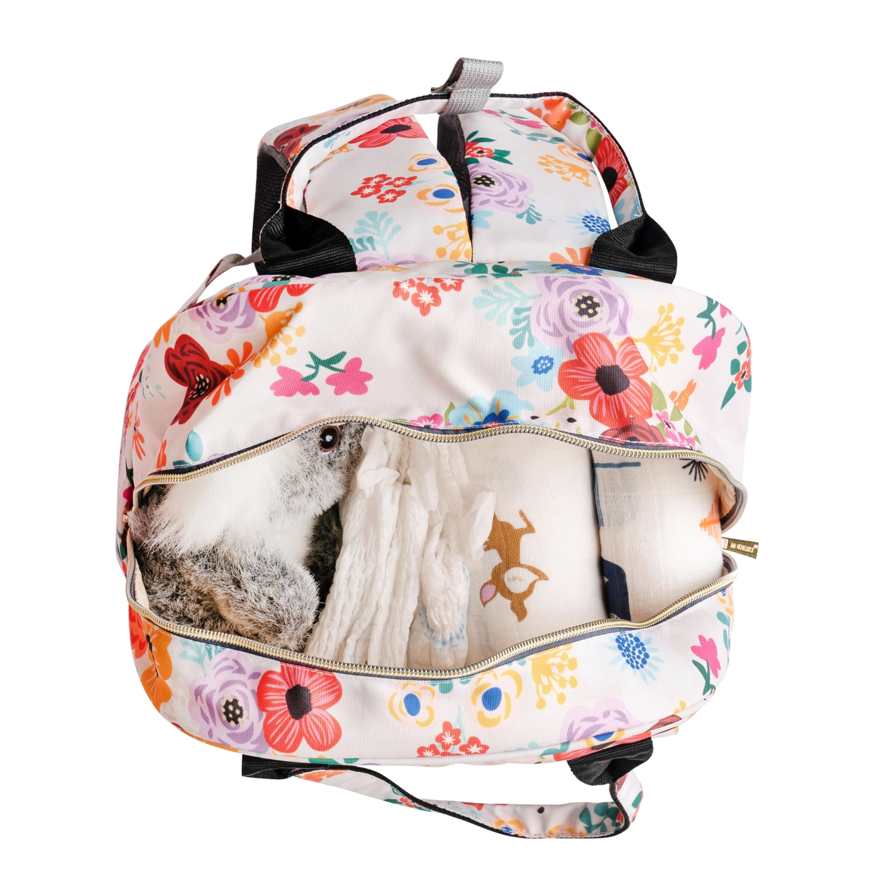 Motherly Solid Diaper Bag for Mothers for Travel, Maternity Bag for Newborn Baby, Mothers Travelling Bag, Multiple Pocket Water Resistant Baby Bag, Hospital Bag for moms (Black)