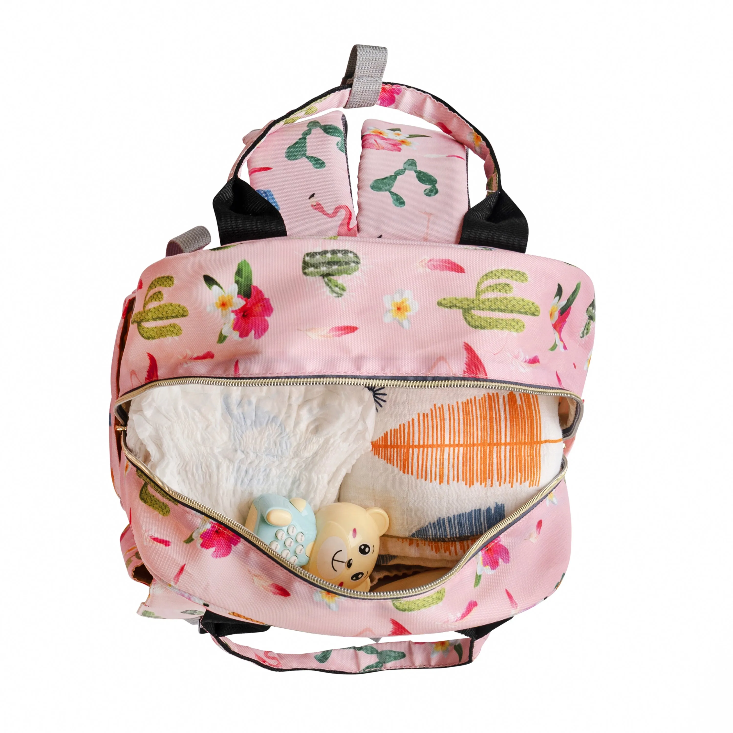 Motherly Solid Diaper Bag for Mothers for Travel, Maternity Bag for Newborn Baby, Mothers Travelling Bag, Multiple Pocket Water Resistant Baby Bag, Hospital Bag for moms (Black)