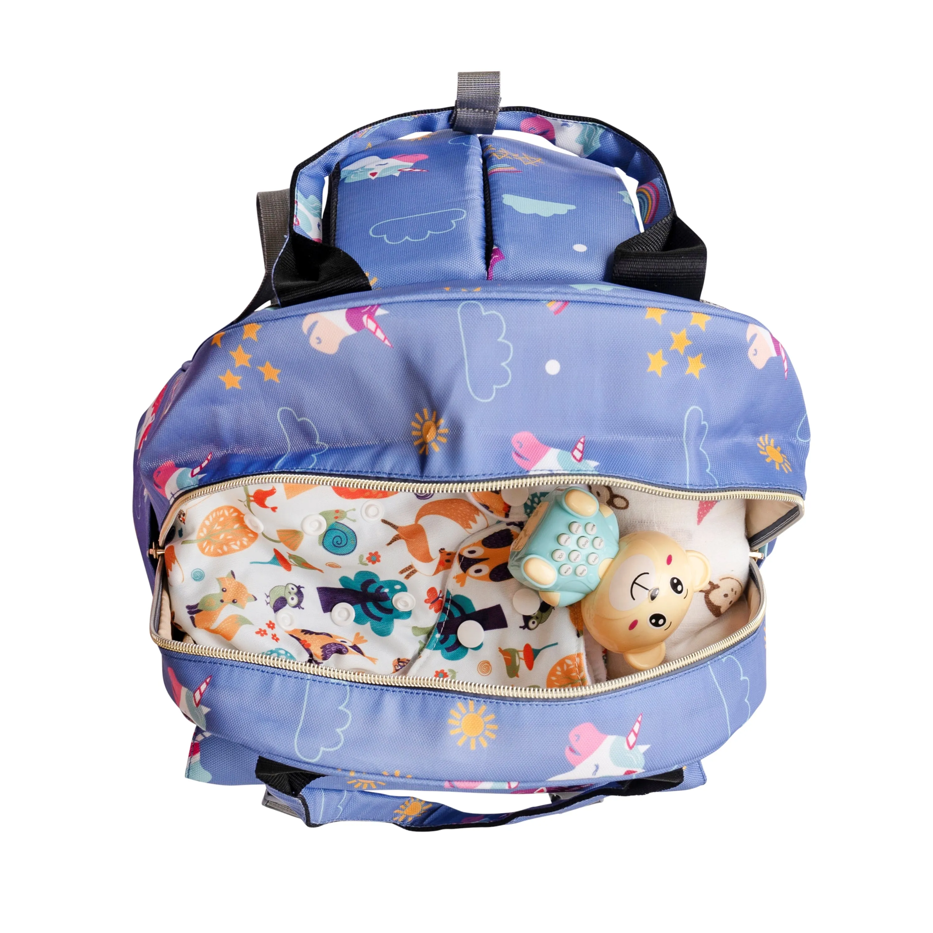 Motherly Solid Diaper Bag for Mothers for Travel, Maternity Bag for Newborn Baby, Mothers Travelling Bag, Multiple Pocket Water Resistant Baby Bag, Hospital Bag for moms (Black)