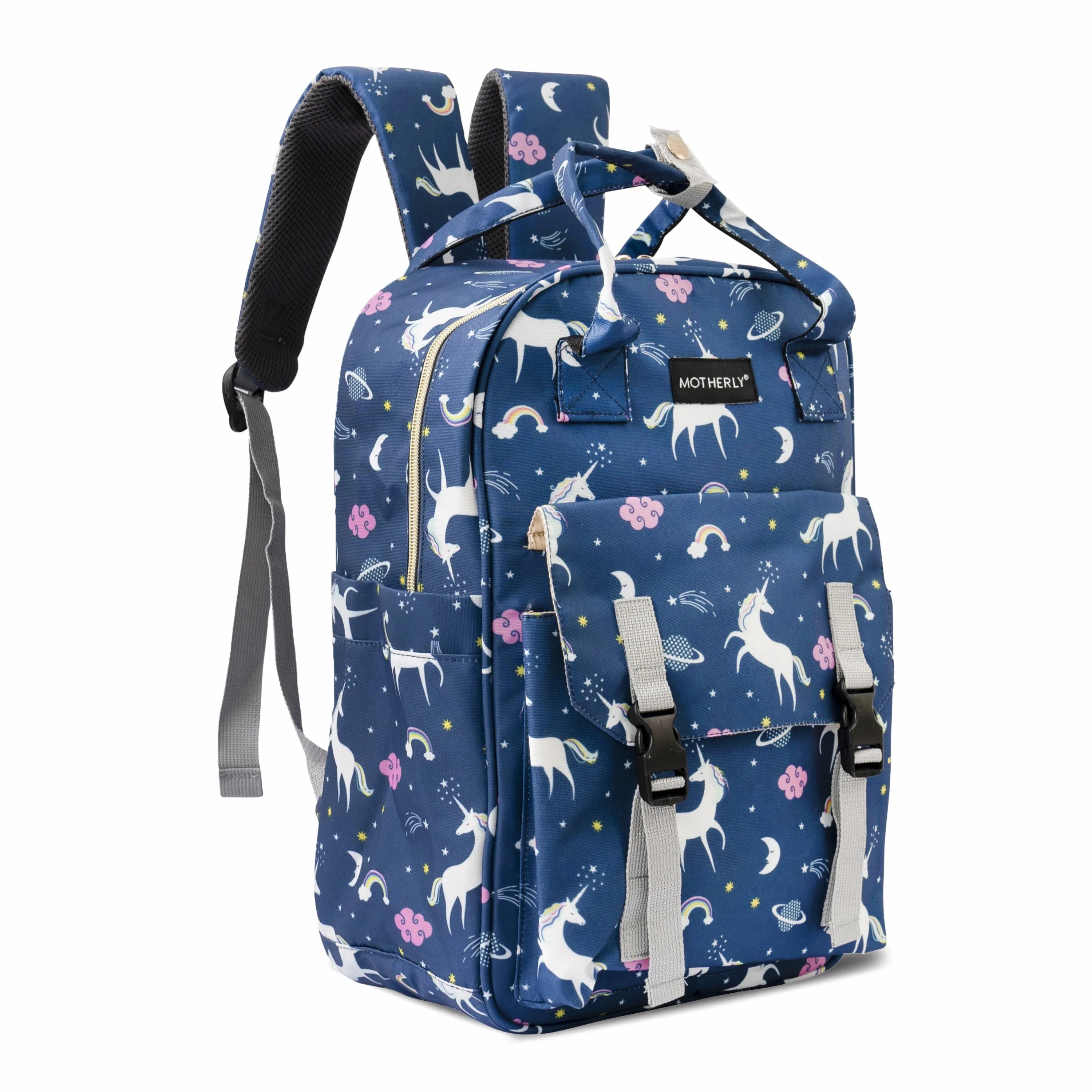 Motherly Solid Diaper Bag for Mothers for Travel, Maternity Bag for Newborn Baby, Mothers Travelling Bag, Multiple Pocket Water Resistant Baby Bag, Hospital Bag for moms (Black)