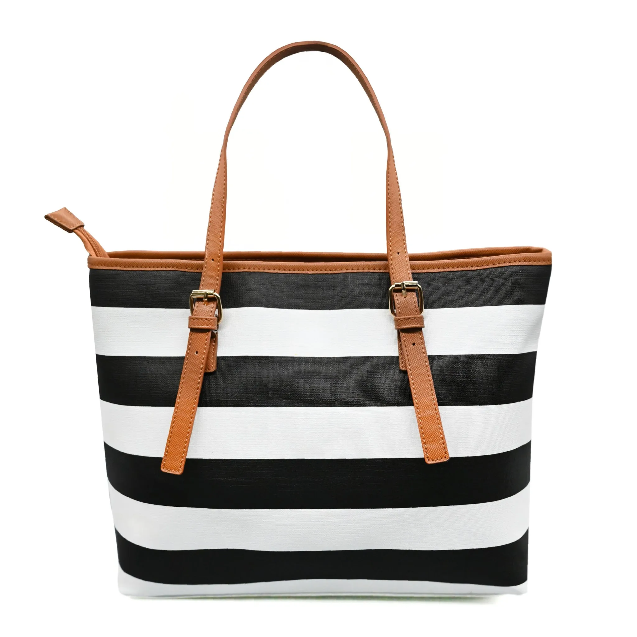 Moxxa Tia Black White Stripes - Handbag