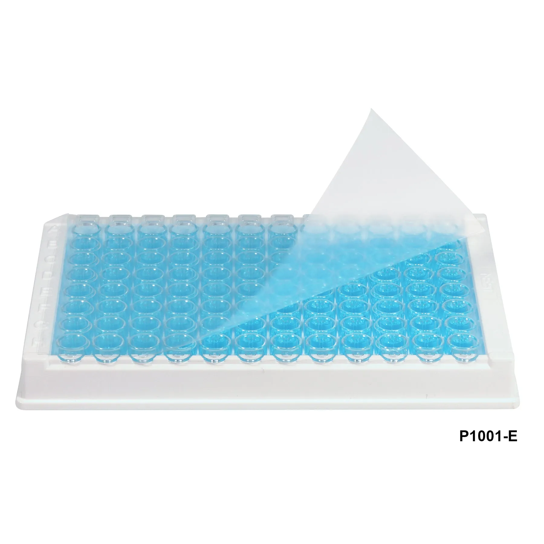 MTC Bio P1001-E-S Sealing Film, Transparent, Easy Removal Low Adhesive, for ELISA, EIA, and General Applications, Sterile, 10 bags of 10 seals