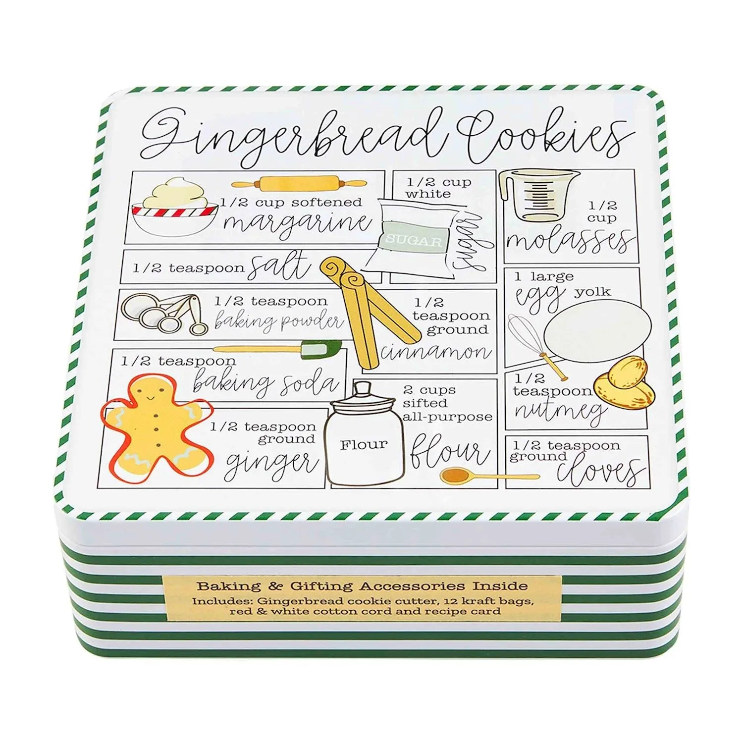 Mud Pie Gingerbread Recipe Tin Set