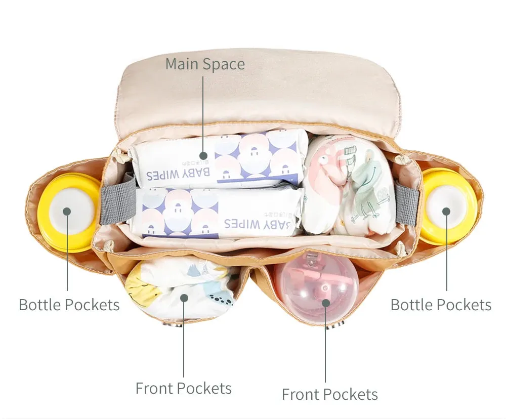 Multifunctional Baby Stroller Hanging Nylon Waterproof Diaper Bag