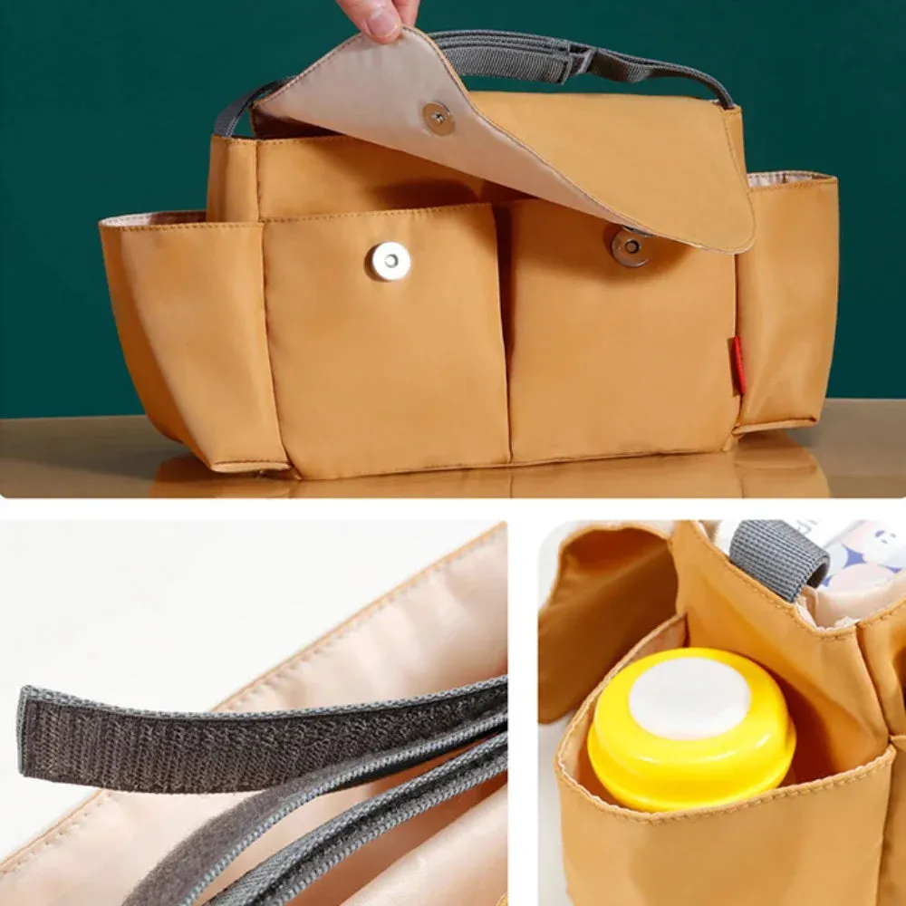 Multifunctional Baby Stroller Hanging Nylon Waterproof Diaper Bag