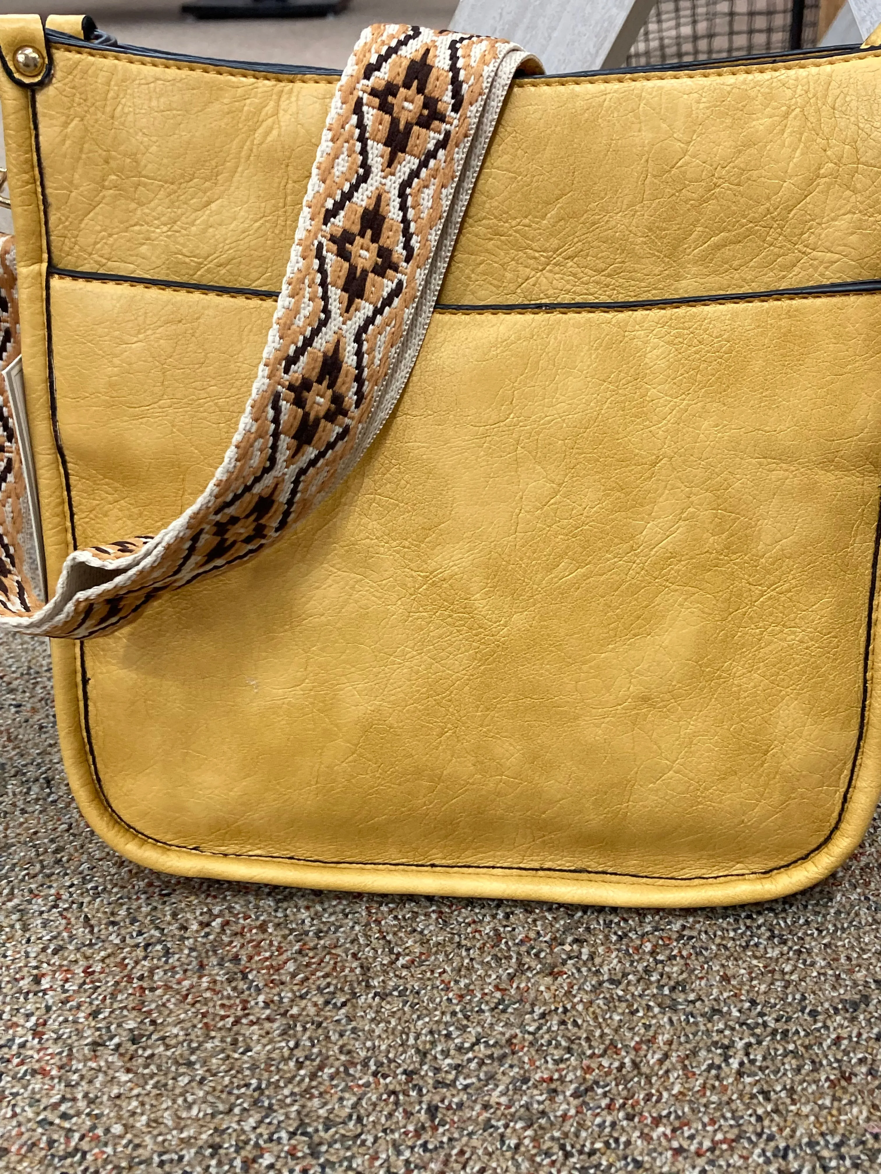 Mustard Posie Crossbody