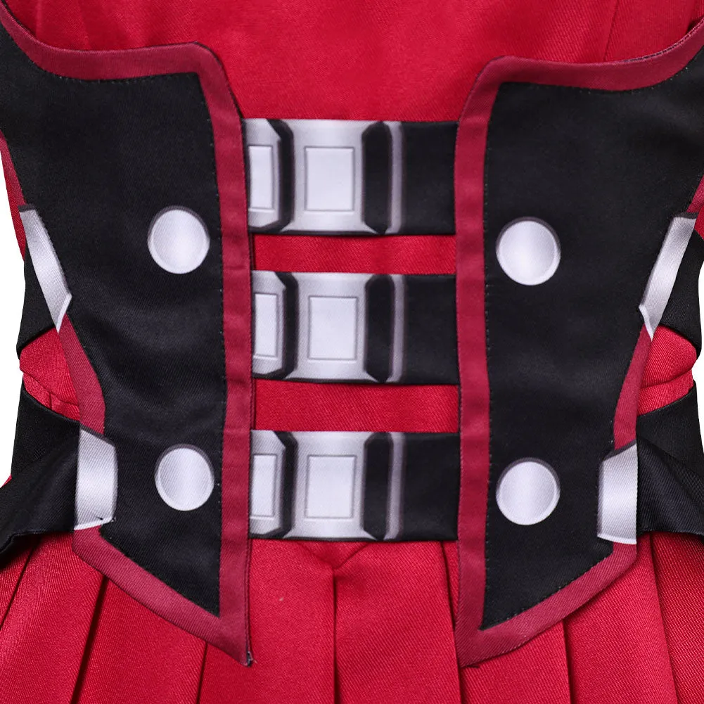 Mv Rivals Psylocke Cosplay Costume Woman Red Outfits Halloween Carnival Suit