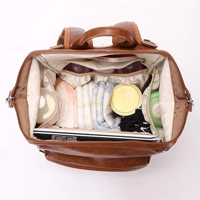 MyBambini's Leather Diaper Bag™