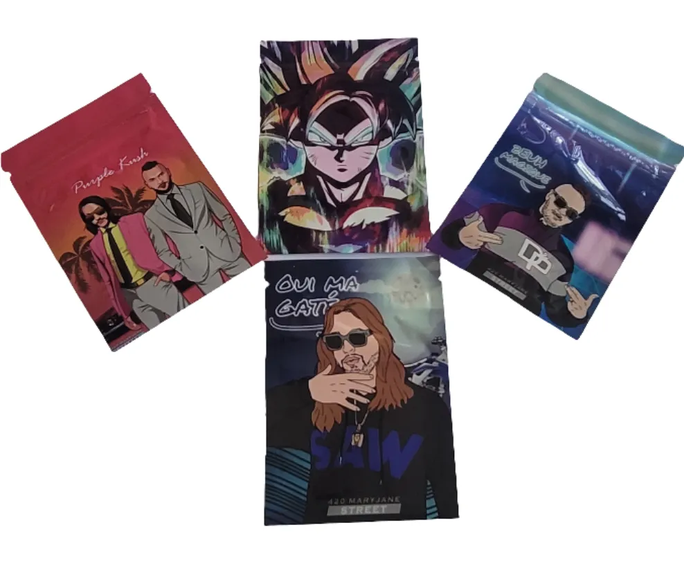 Mylar Smell Proof Ziplock Bags Size (7x10cm) - (100pcs Bundle)