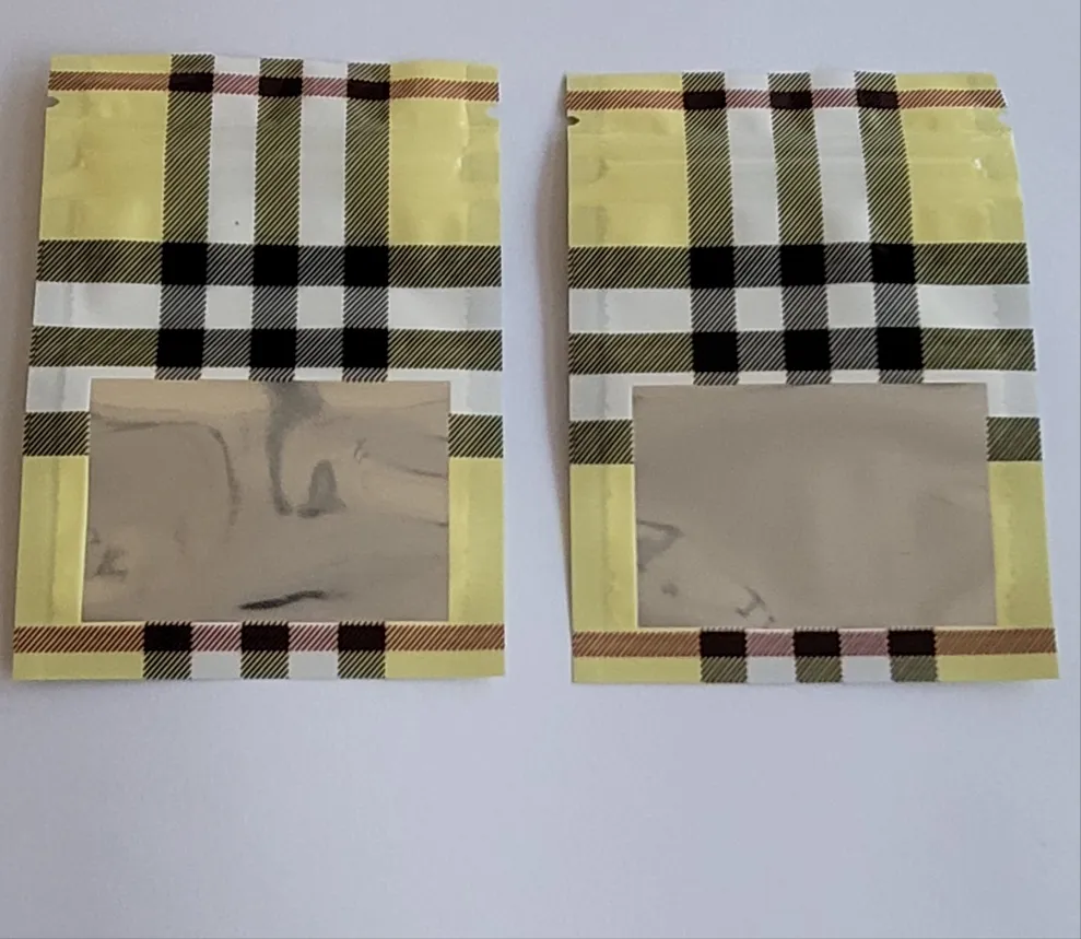 Mylar Smell Proof Ziplock Bags Size (7x10cm) - (100pcs Bundle)