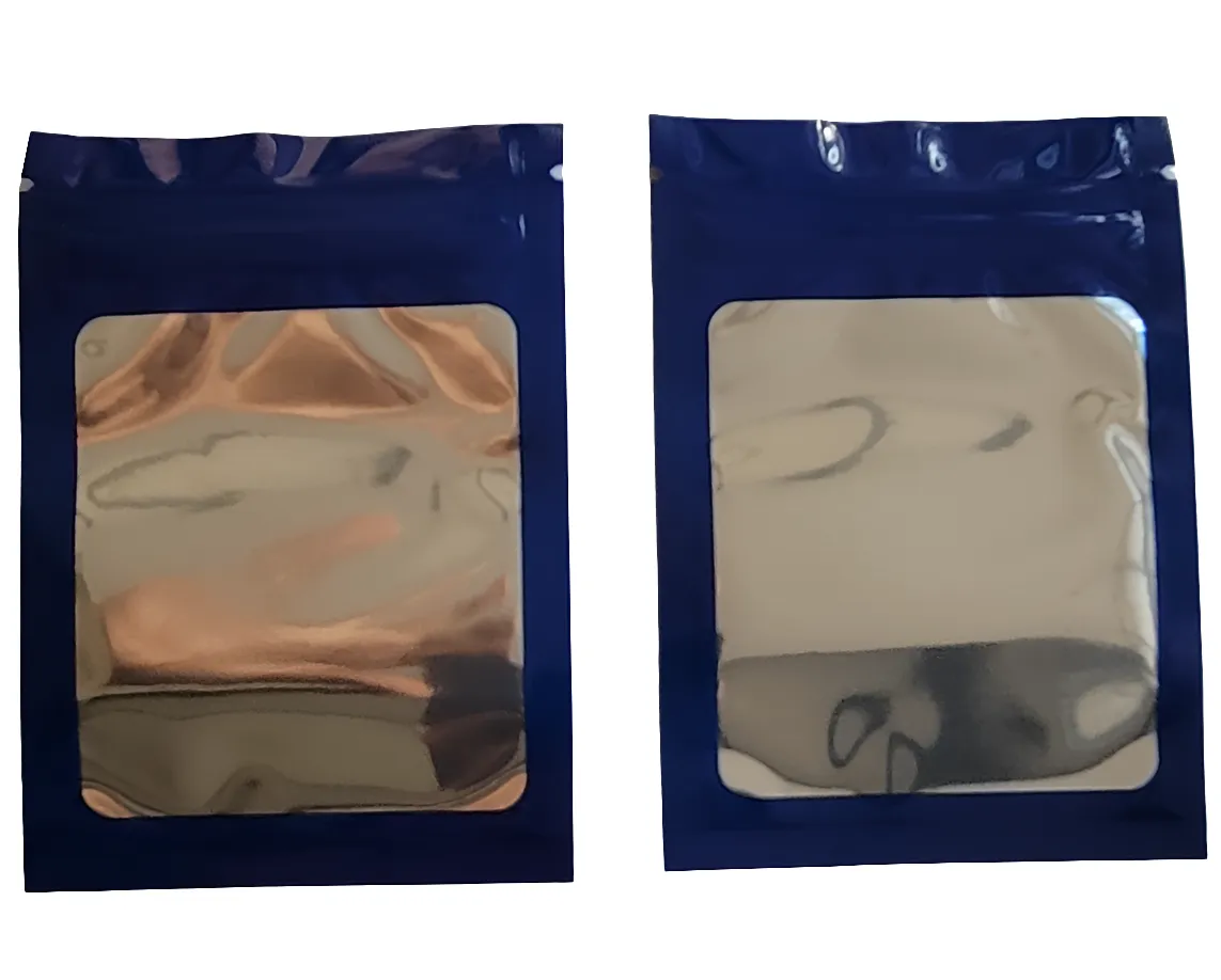 Mylar Smell Proof Ziplock Bags Size (7x10cm) - (100pcs Bundle)
