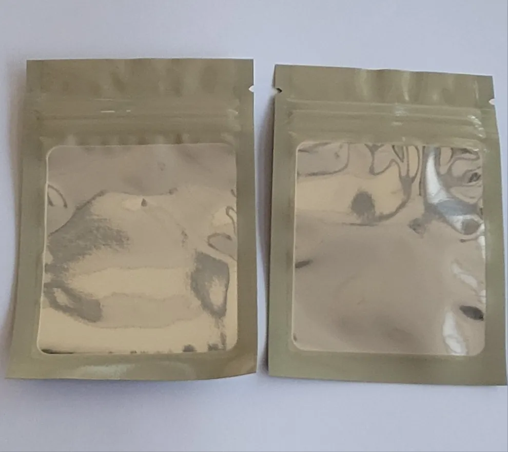 Mylar Smell Proof Ziplock Bags Size (7x10cm) - (100pcs Bundle)