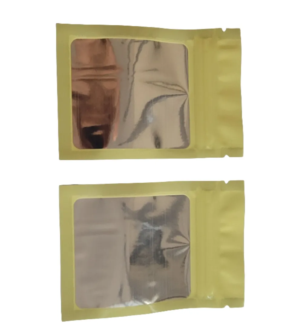 Mylar Smell Proof Ziplock Bags Size (7x10cm) - (100pcs Bundle)
