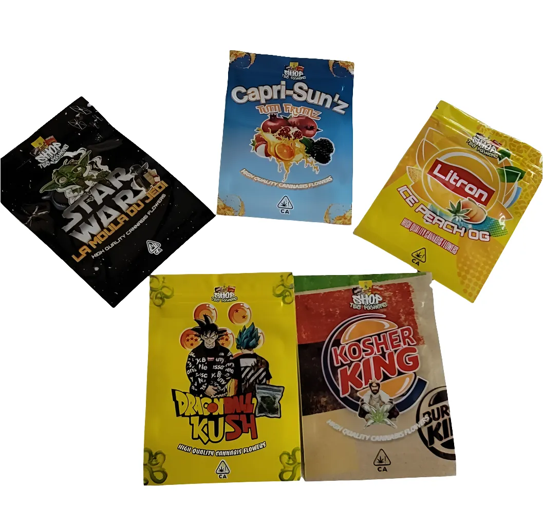 Mylar Smell Proof Ziplock Bags Size (7x10cm) - (100pcs Bundle)