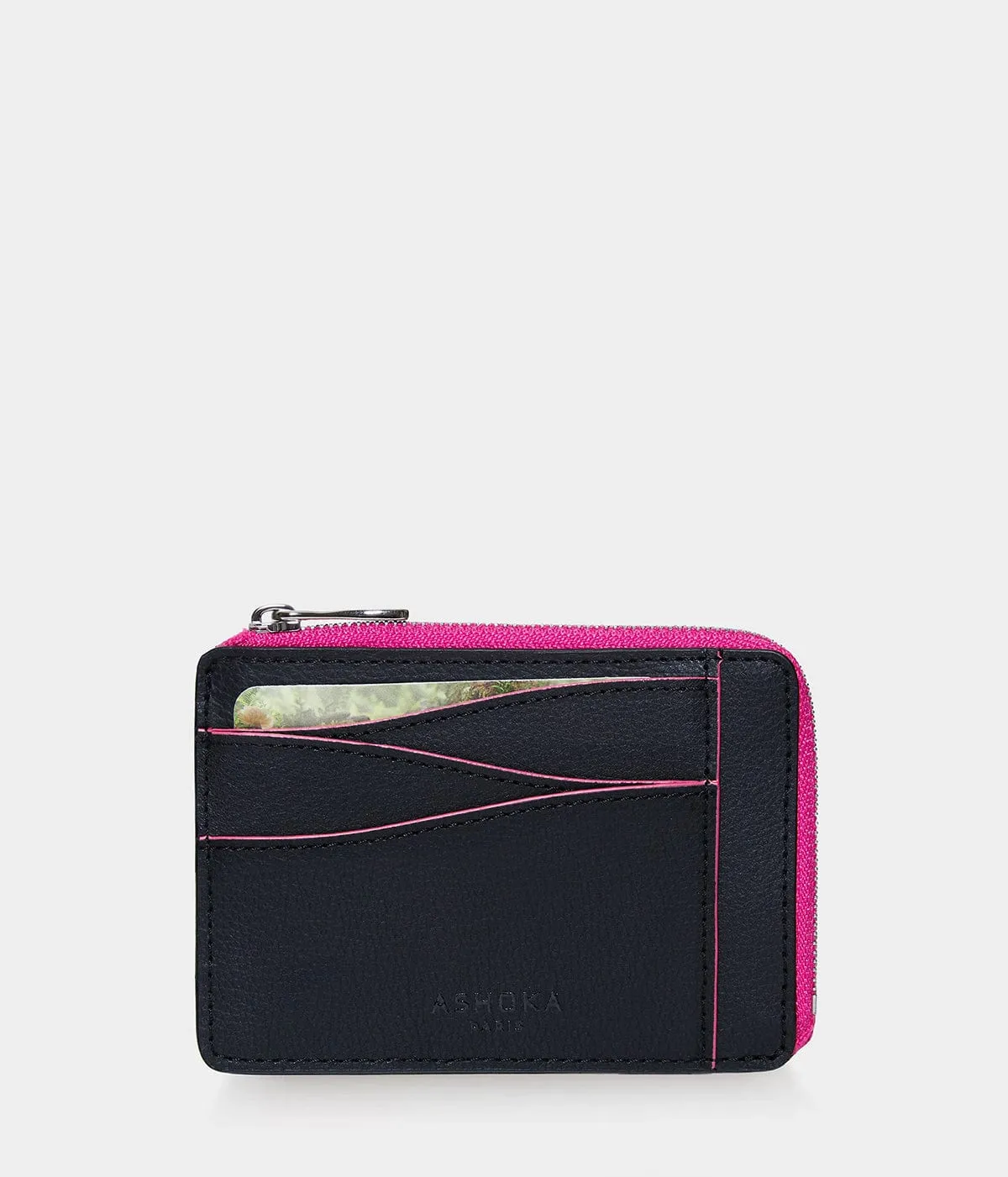 Mylo™️ Vegan Mushroom Leather Large Zipped Card Holder | Pink