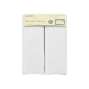 New George baby Quilted Fleece Changing Pads, 18X27 each, includes 2 pads