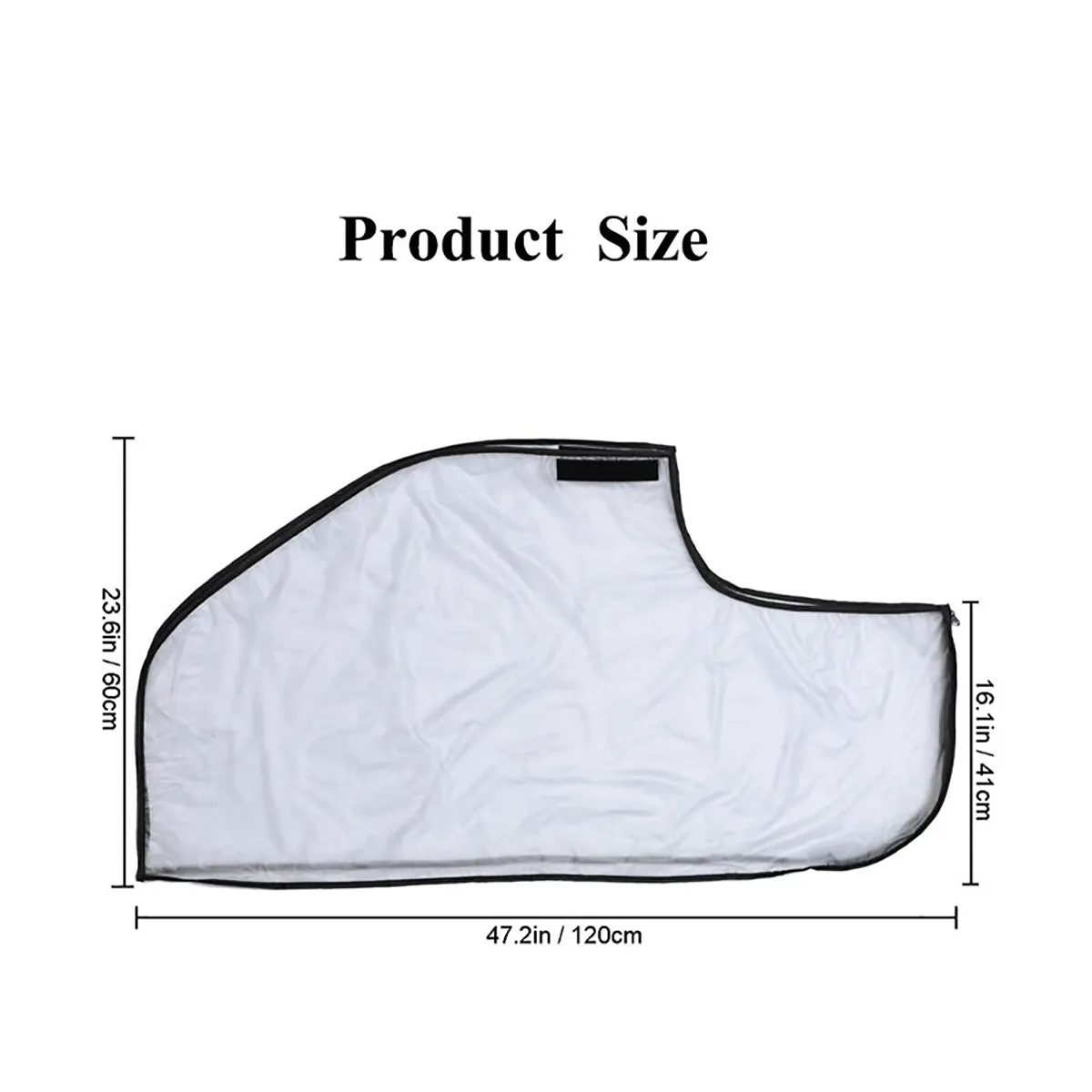 NEW PVC ZIPPERED GOLF BAG RAIN COVER - Easy access to clubs
