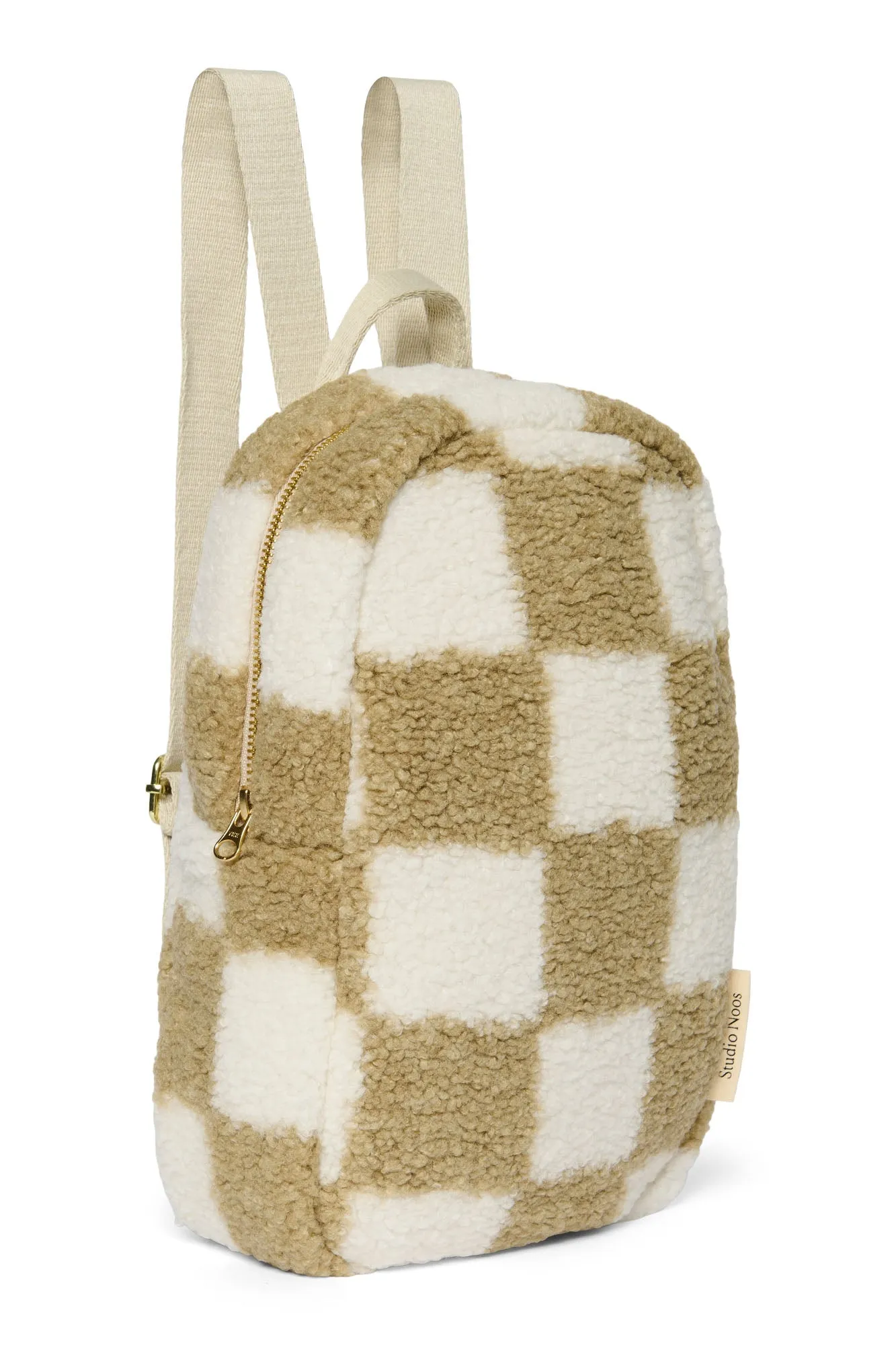 NEW! STUDIO NOOS X BINI TOAST CHEQUERBOARD MINI TEDDY BACKPACK
