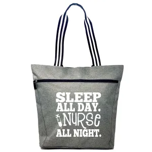 Nurse All Night Lexie Gray Tote Bag for Nurses