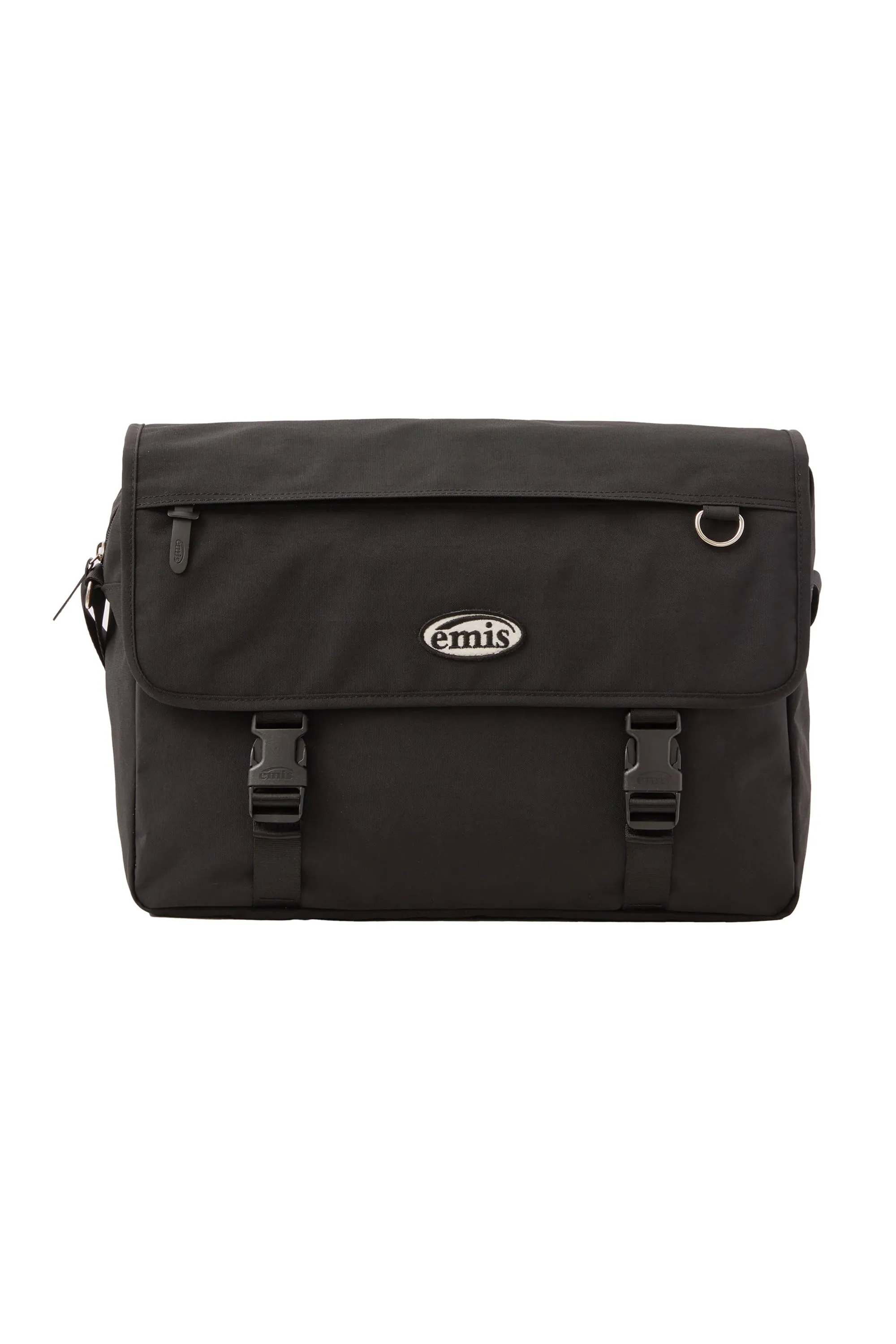 NYLON MESSENGER BAG-BLACK