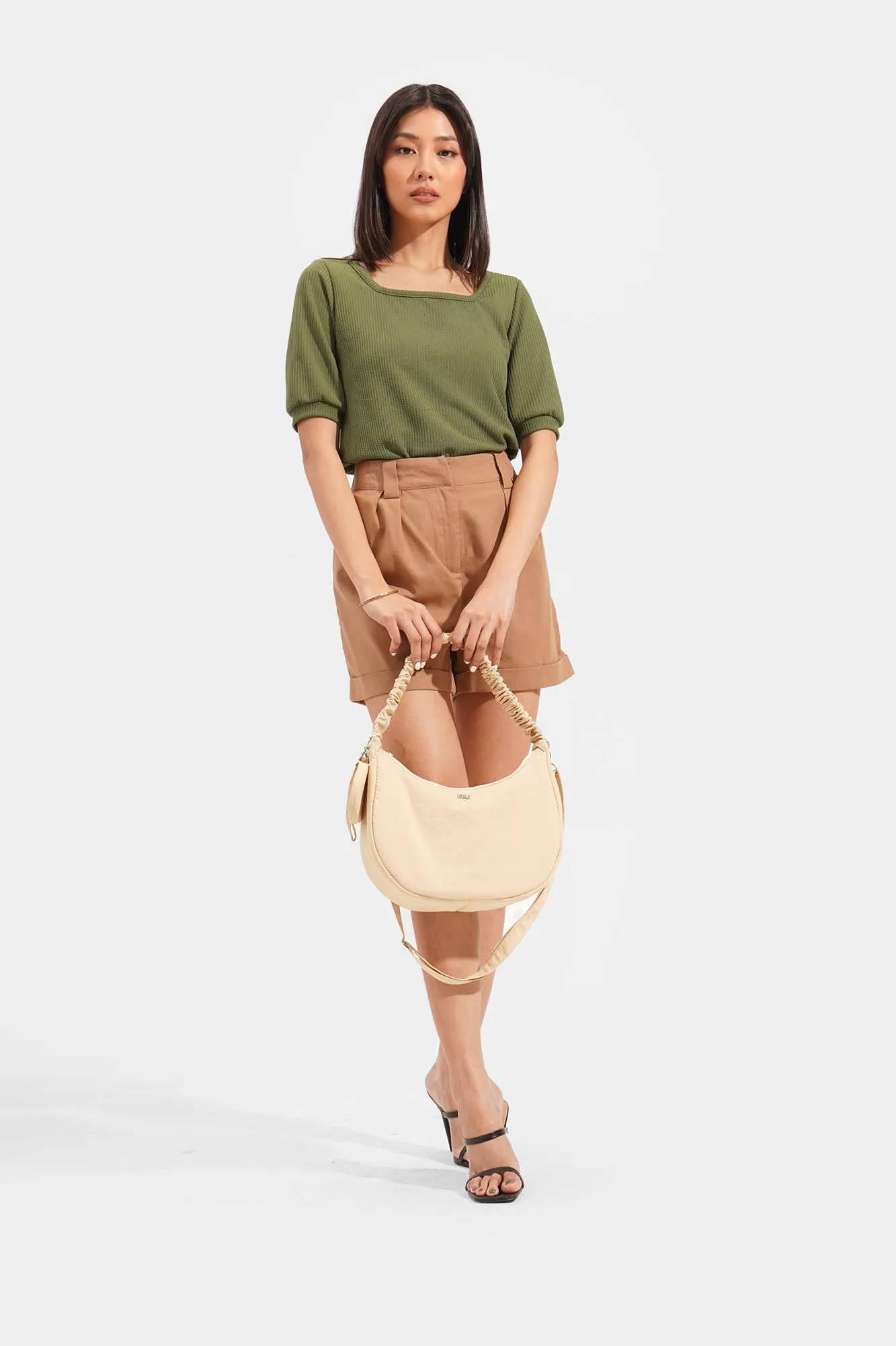 Nylon Padded Shoulder Bag