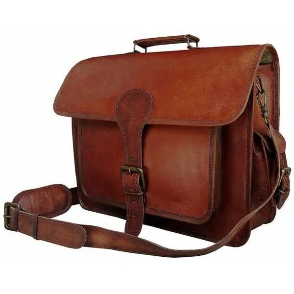 Oak Handmade Leather Messenger Bag