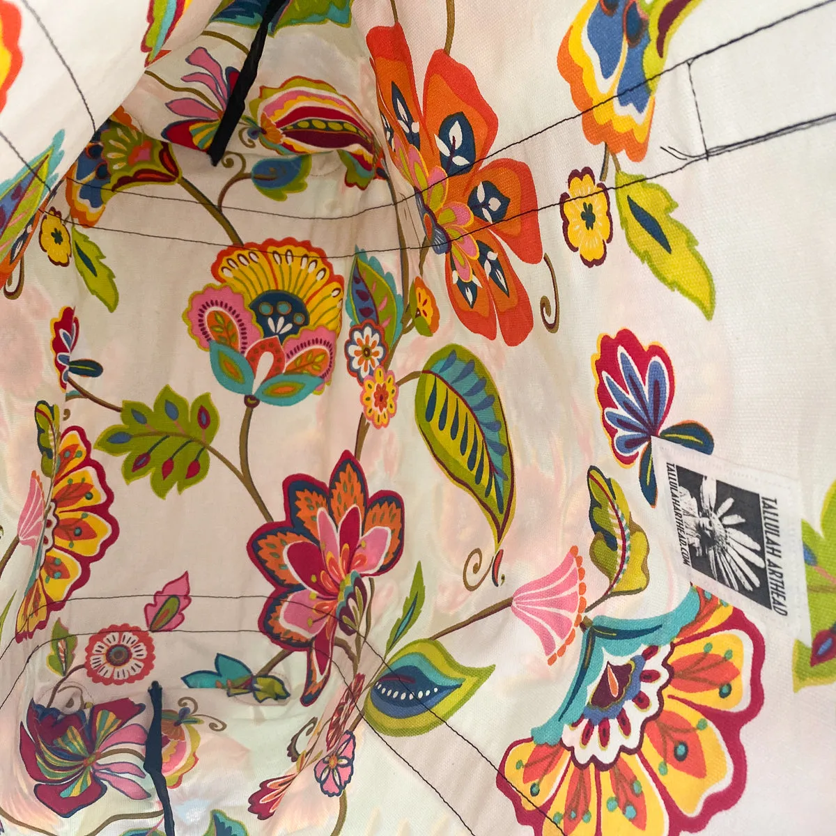 Oilcloth Market Bag / Butterflies