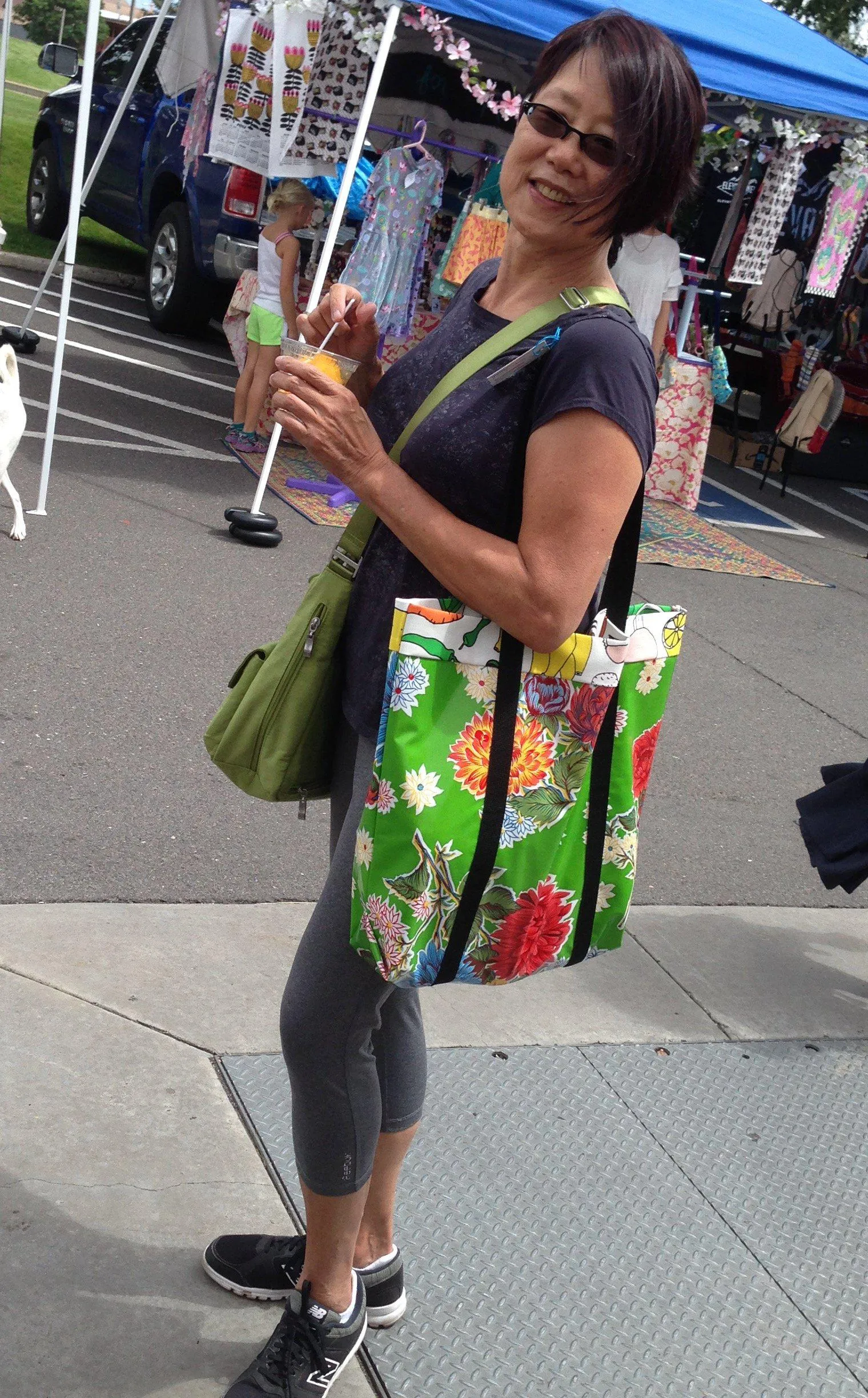 Oilcloth Market Bag / Orange